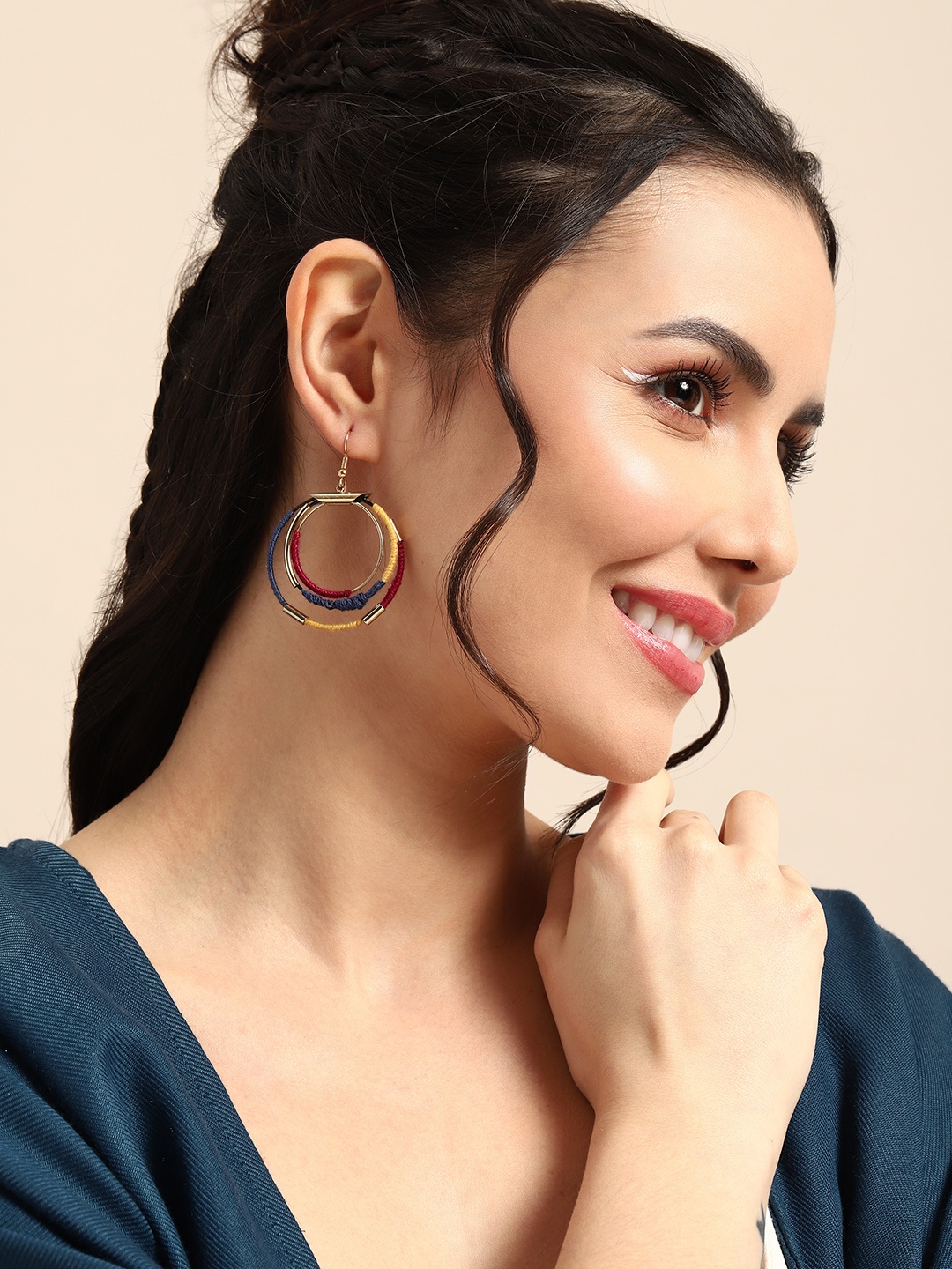 

Sangria Circular Drop Earrings, Yellow