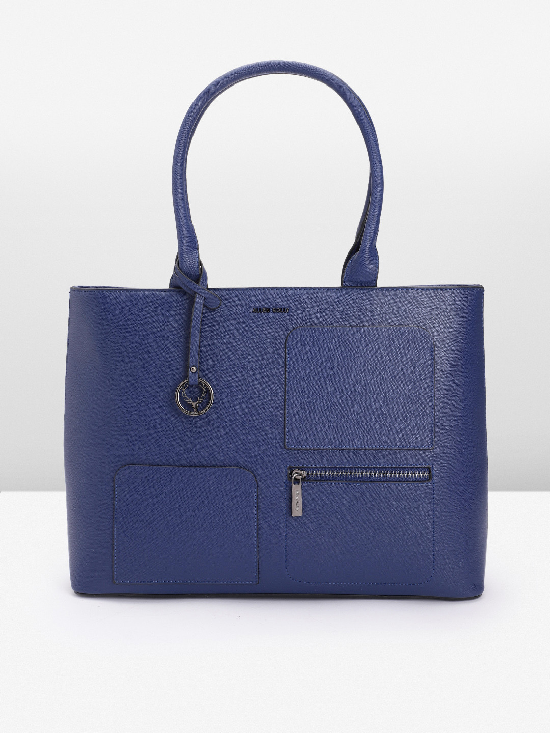

Allen Solly Women Solid Handheld Bag, Blue