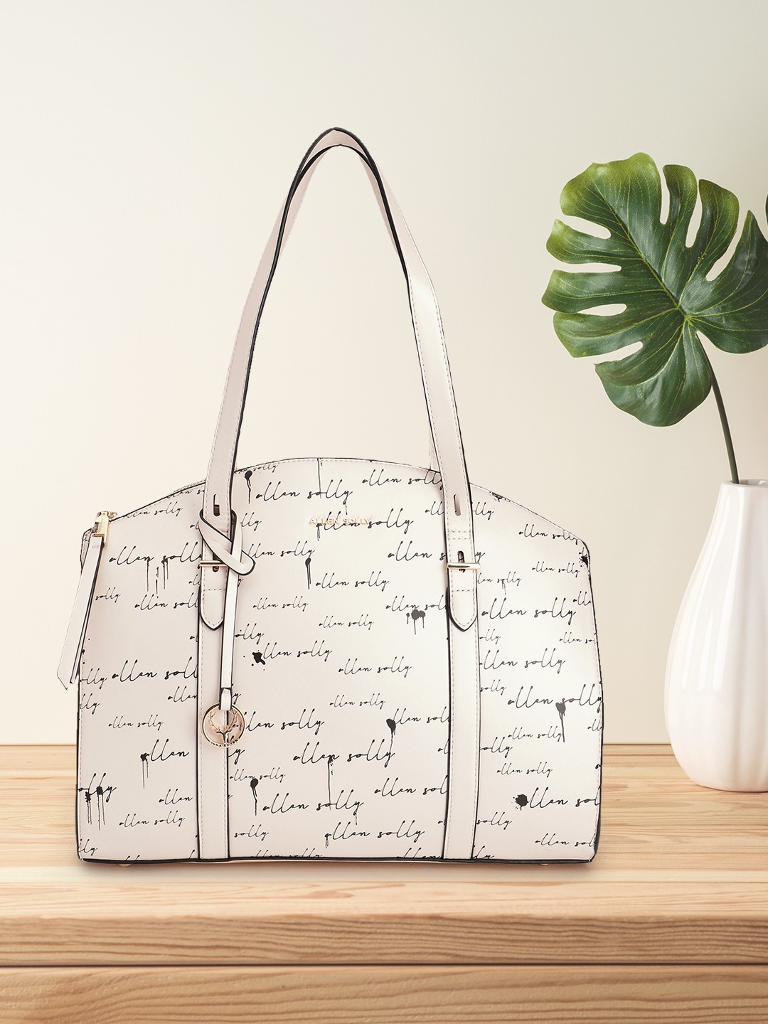 

Allen Solly Women Printed Shoulder Bag, Off white