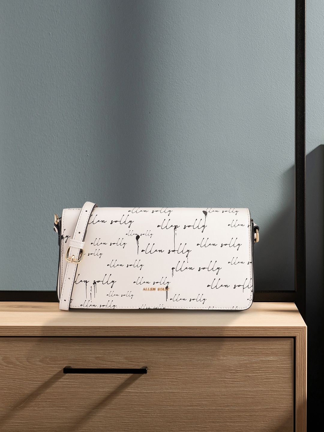 

Allen Solly Women Printed Sling Bag, Off white
