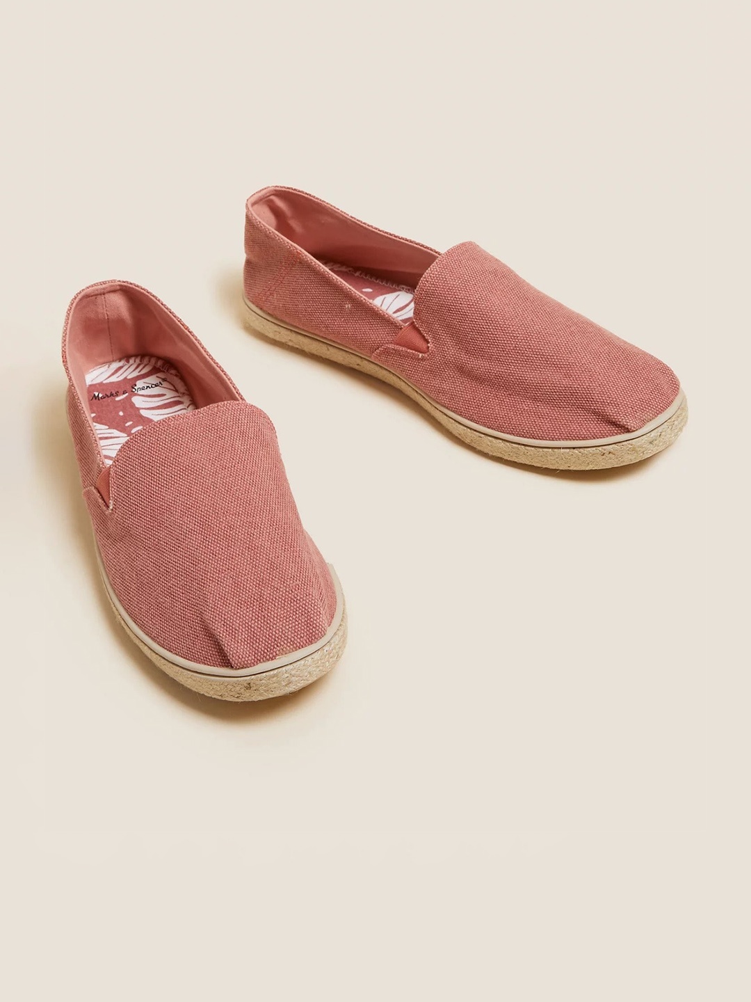 

Marks & Spencer Men Comfort Insole Espadrilles, Coral
