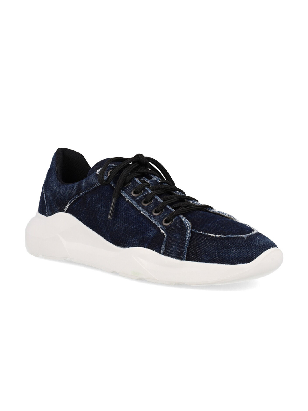 

FREESOUL Unisex Textile Contrast Sole Sneakers, Navy blue