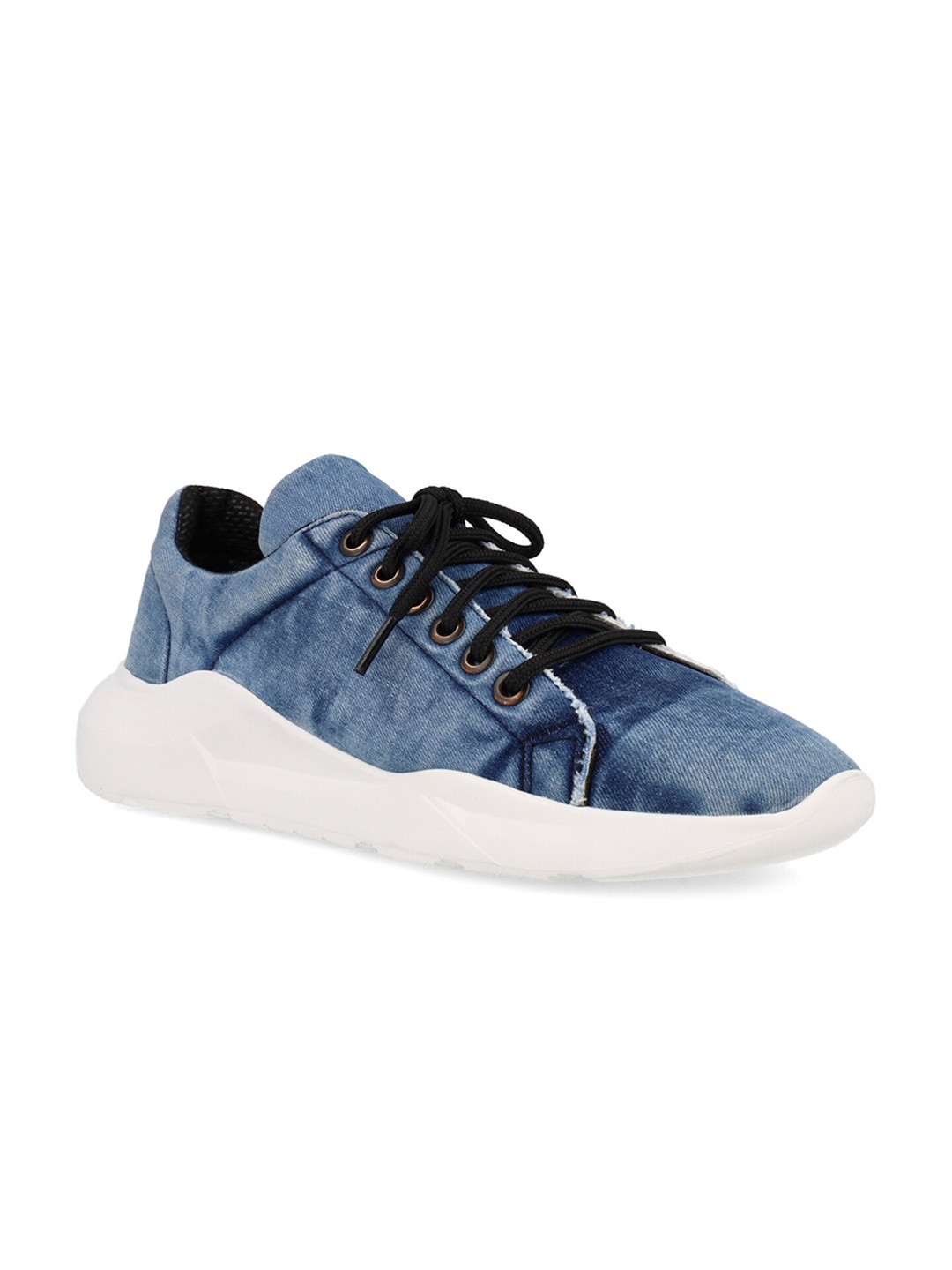 

FREESOUL Unisex Textile Contrast Sole Sneakers, Blue