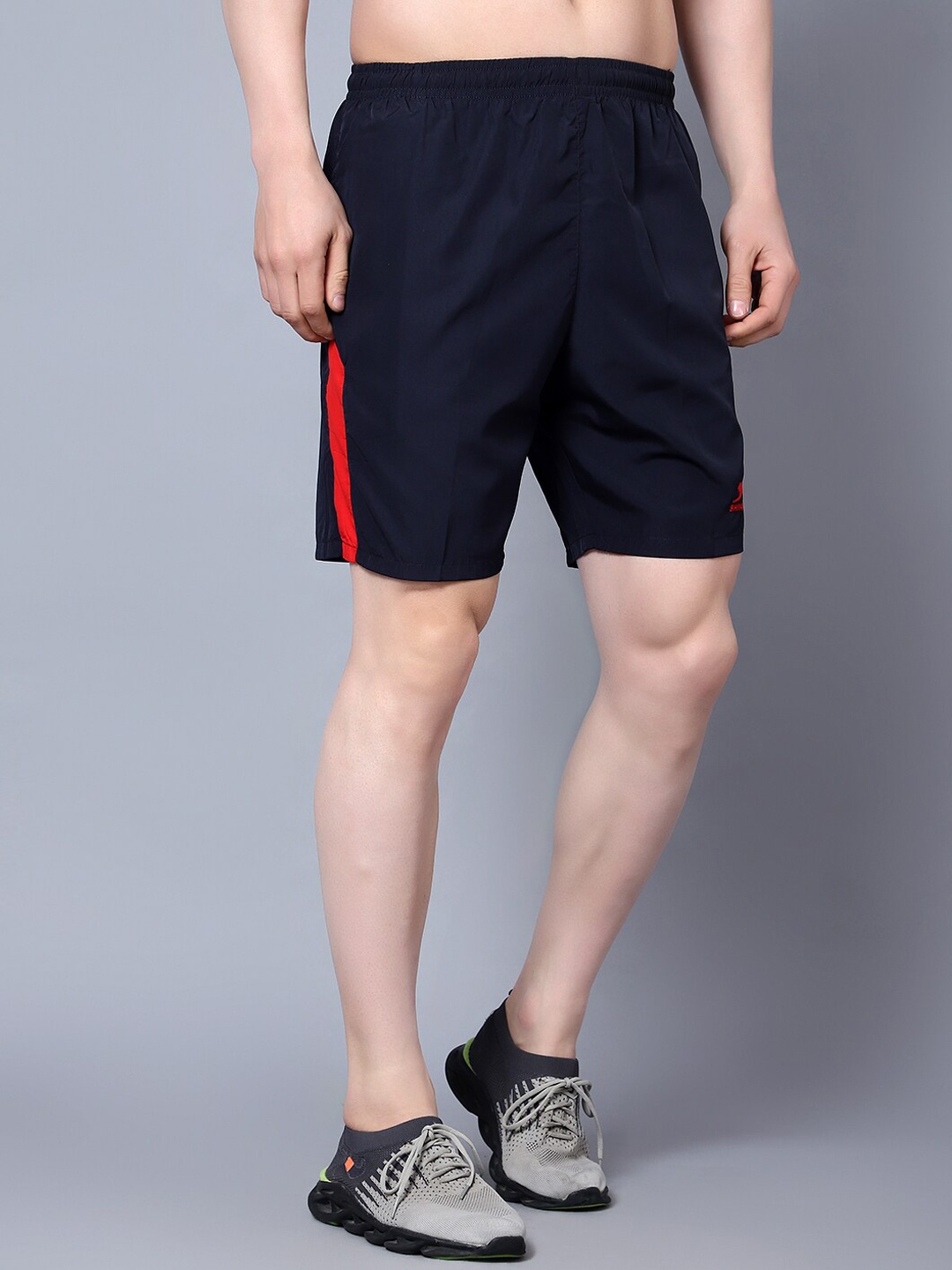 

Shiv Naresh Men Rapid-Dry Sports Shorts, Black