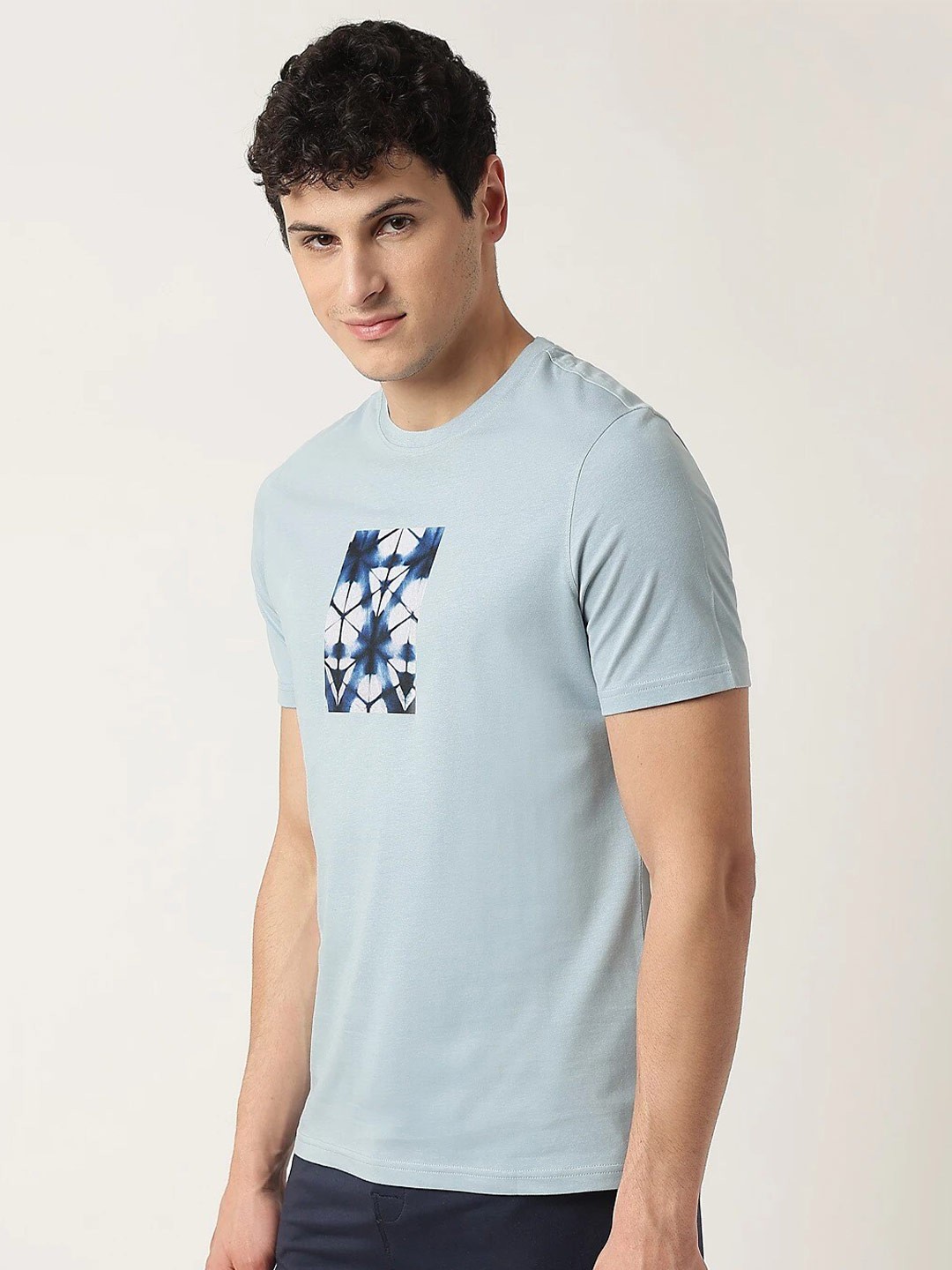 

Marks & Spencer Graphic Printed Pure Cotton T-shirt, Grey