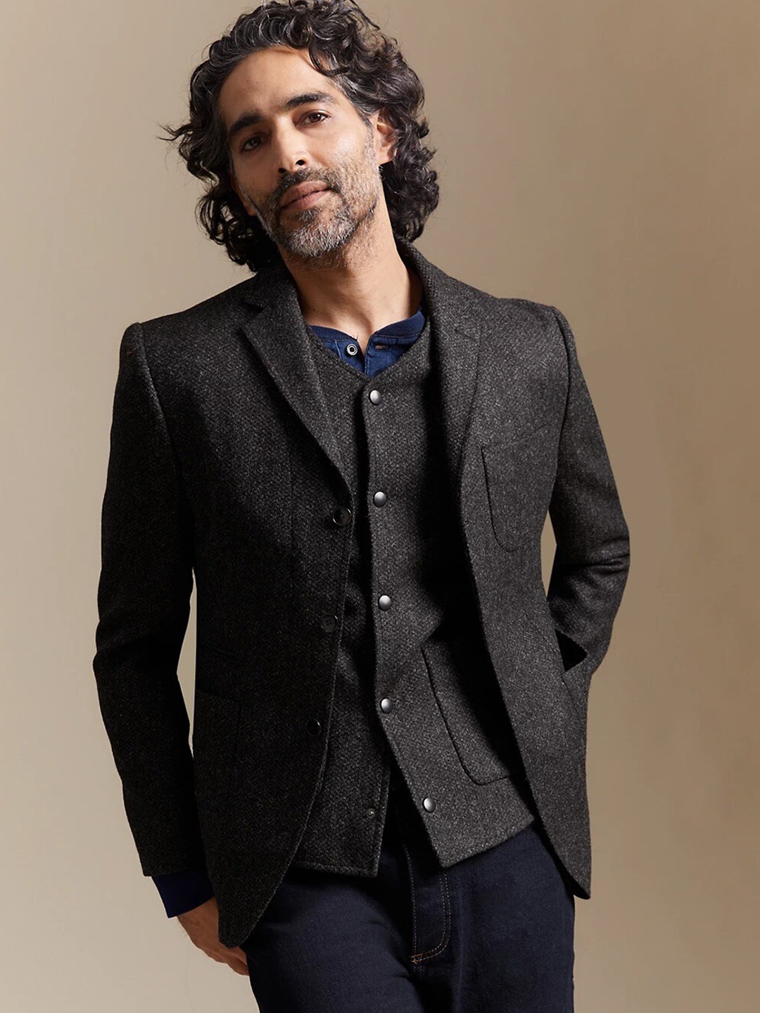 

Marks & Spencer Pure Wool Waistcoat, Charcoal