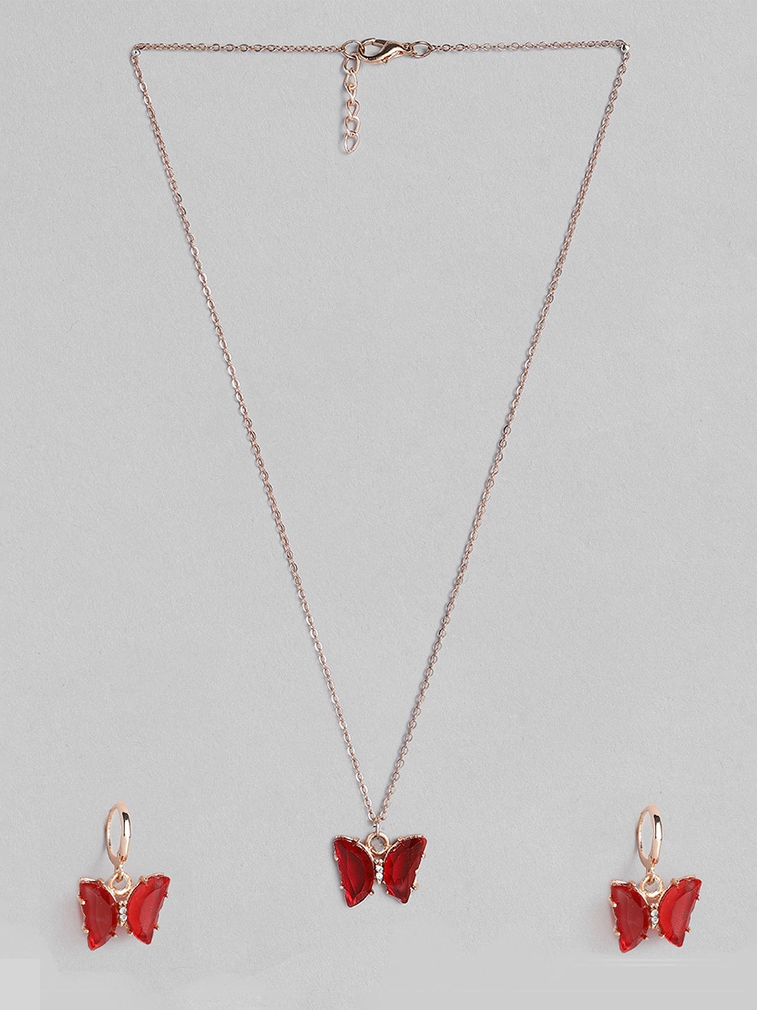 

Kord Store Rose Gold-Plated Necklace & Earrings