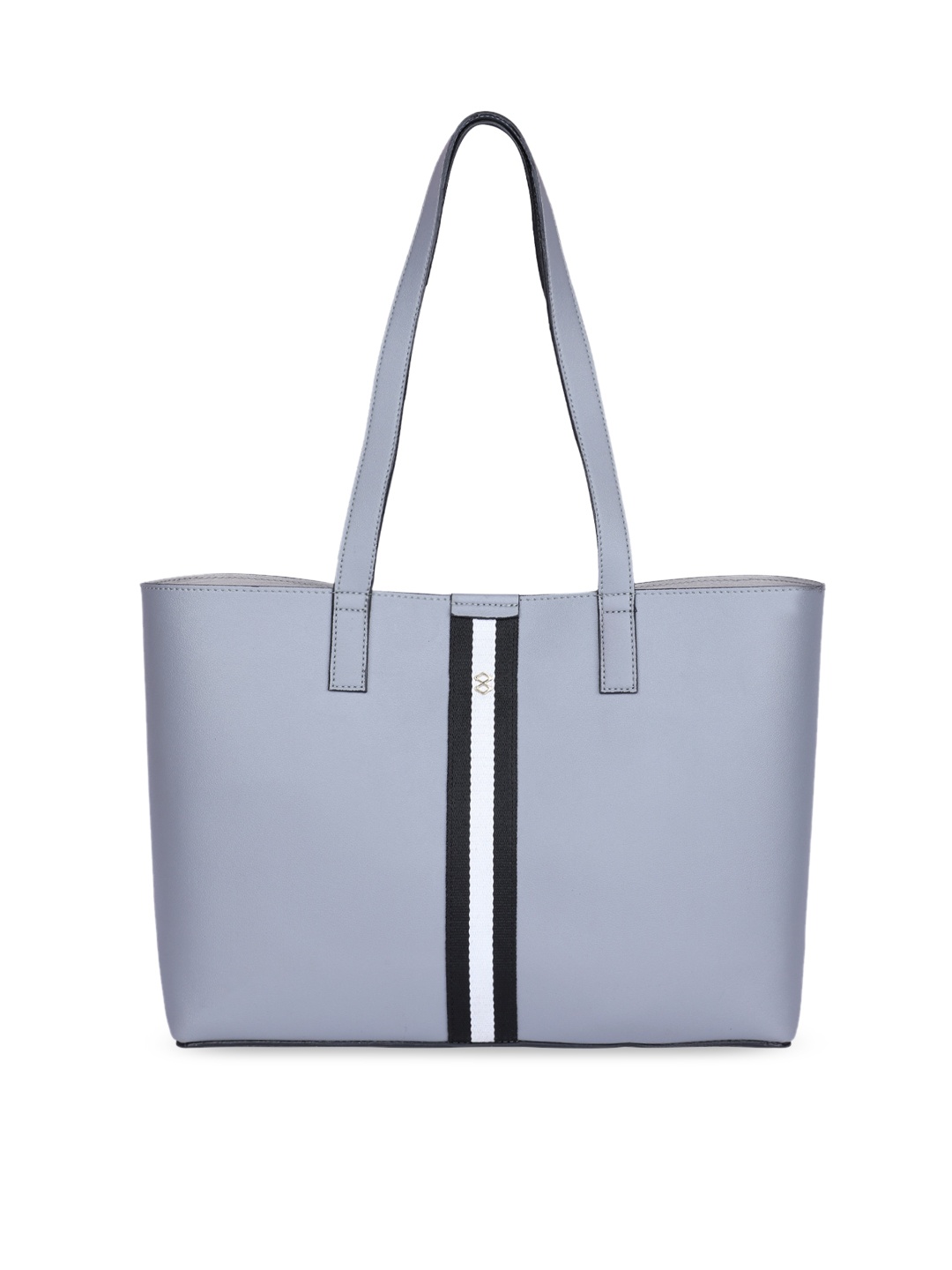 

HORRA PU Structured Shoulder Bag, Grey