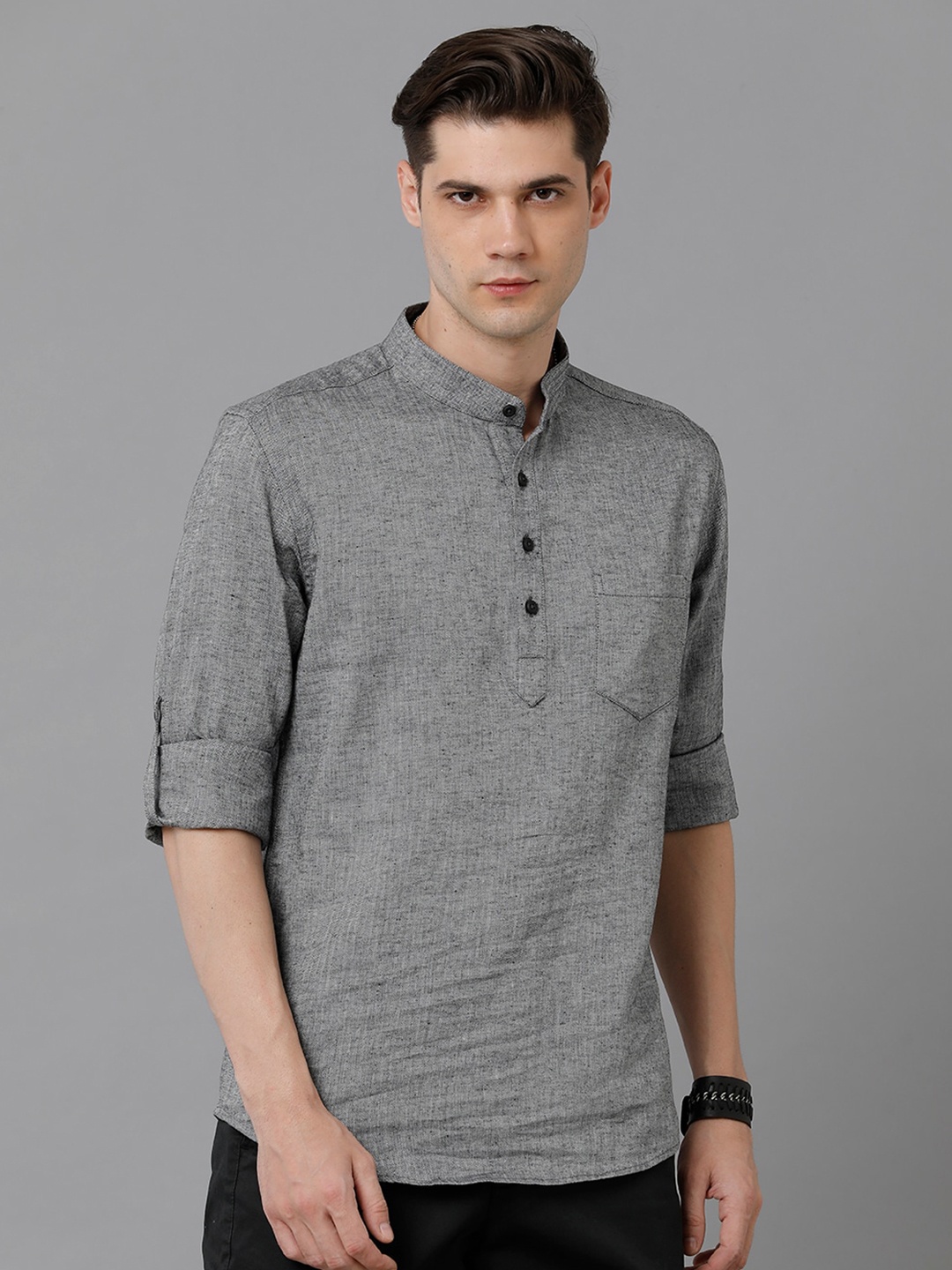 

YOVISH Comfort Casual Shirt, Grey melange