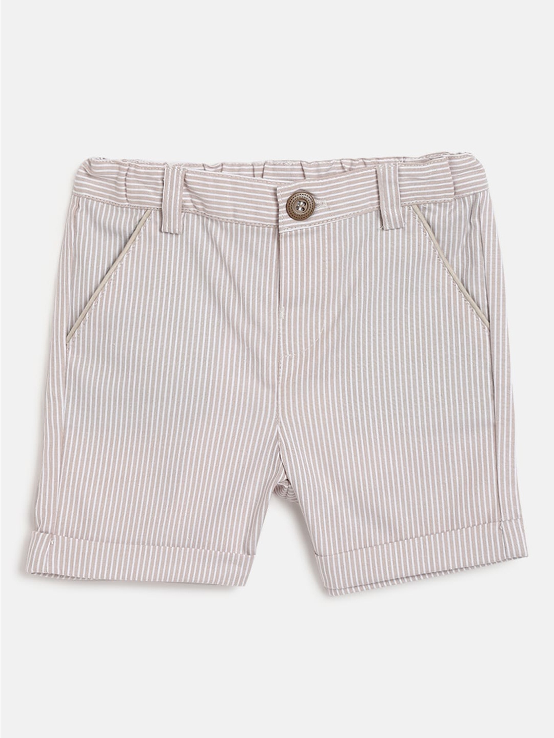 

Chicco Infants Boys Striped Shorts, Beige