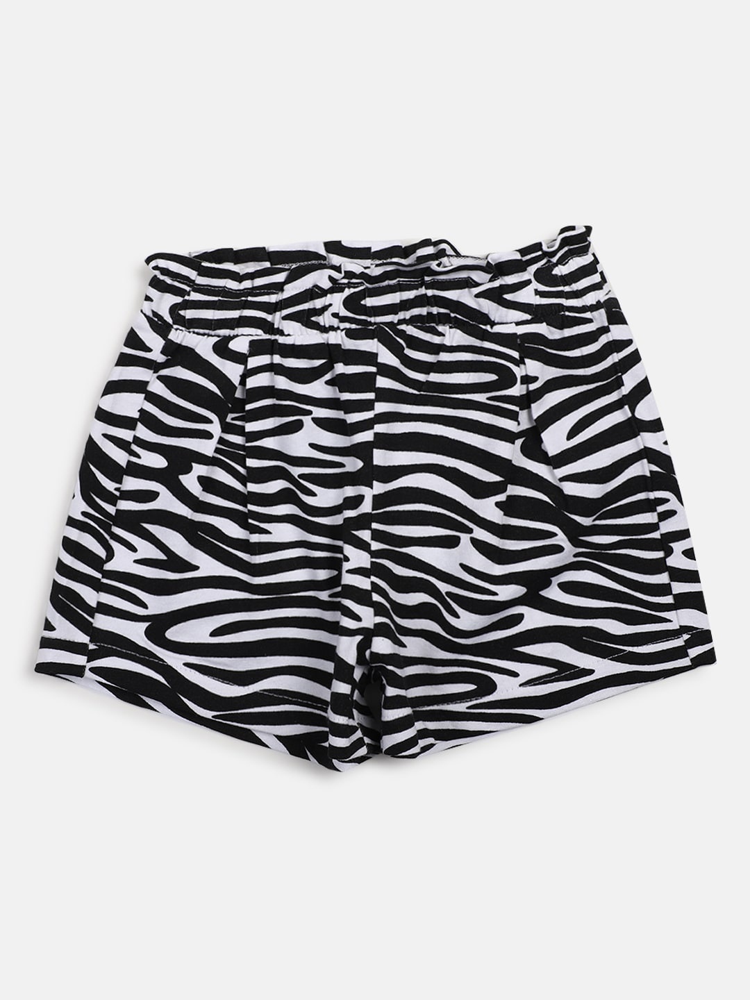 

Chicco Girls Striped Cotton Shorts, White