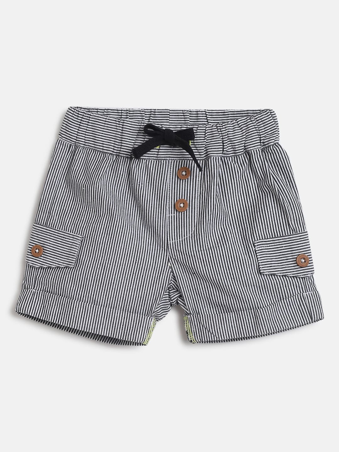 

Chicco Boys Regular-Fit Cotton Striped Shorts, White