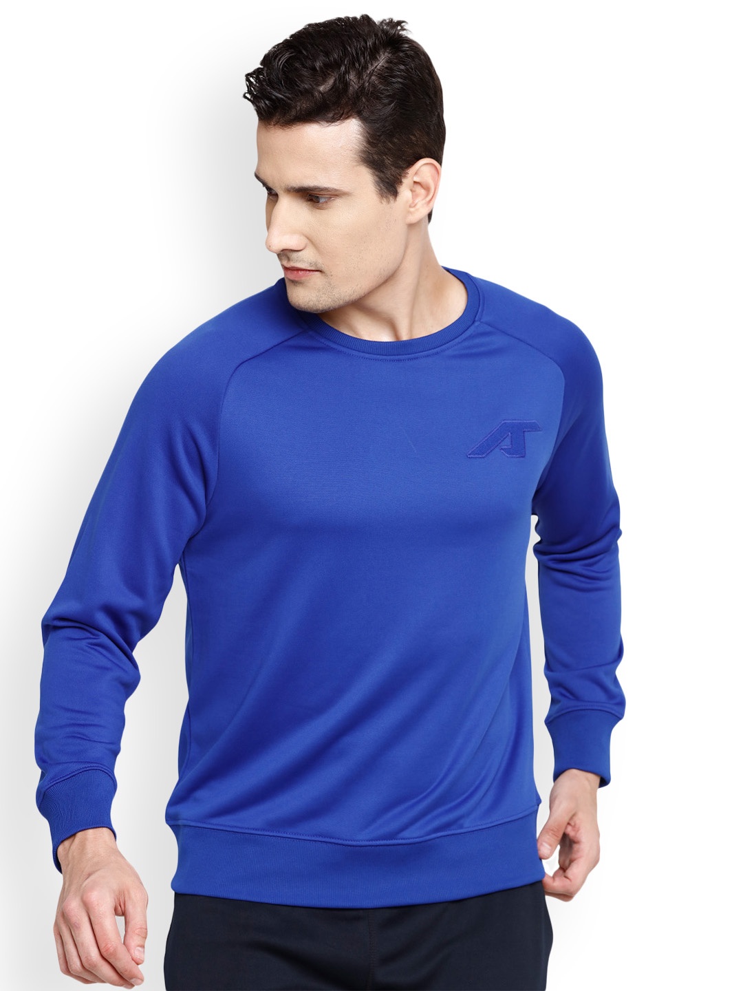 

Alcis Men Blue Solid Sweatshirt