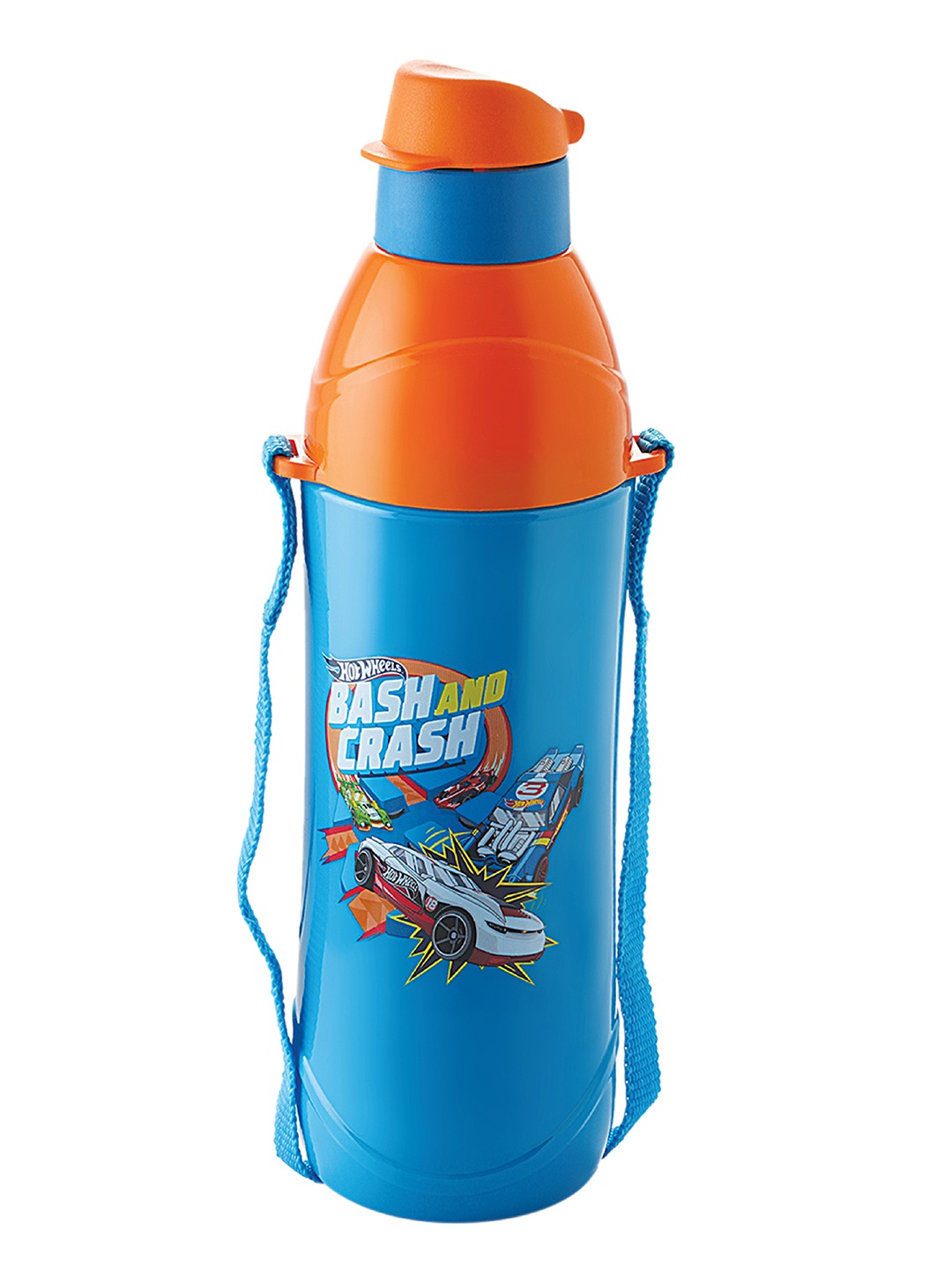 

Cello Puro Junior 600 Orange Inner Stainless Steel Kids Cold Insulated Water Bottle-470ml, Blue