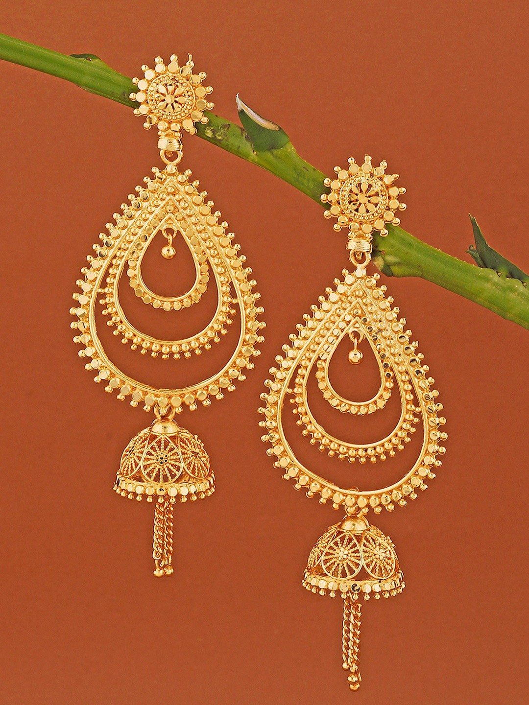

Alamod Gold-Plated Classic Drop Earrings