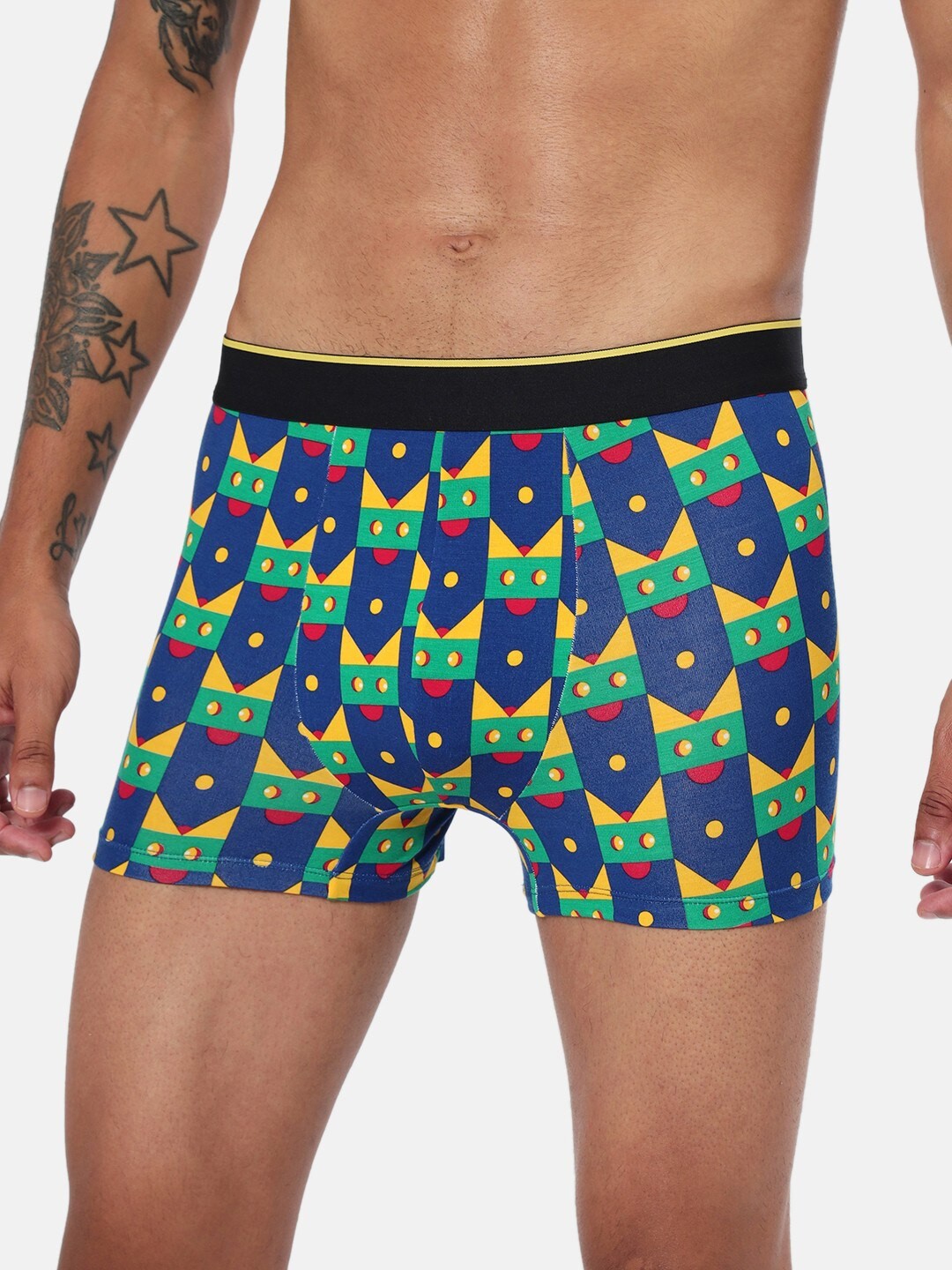 

bummer Men Printed Micro Modal Lazyluna Trunk TRLZ01S, Blue