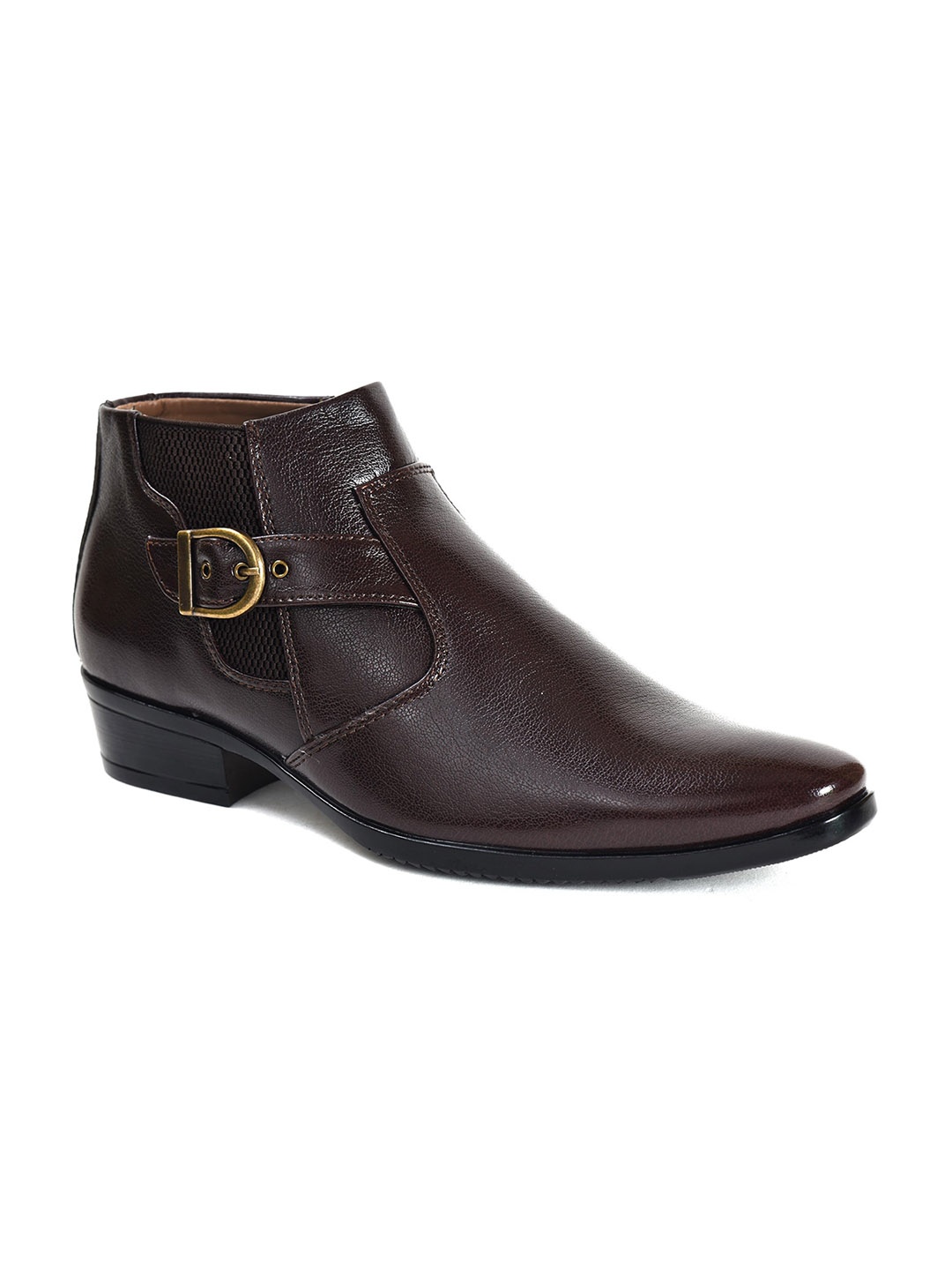 

Ajanta Men Mid Top Monk Strap Boots, Brown