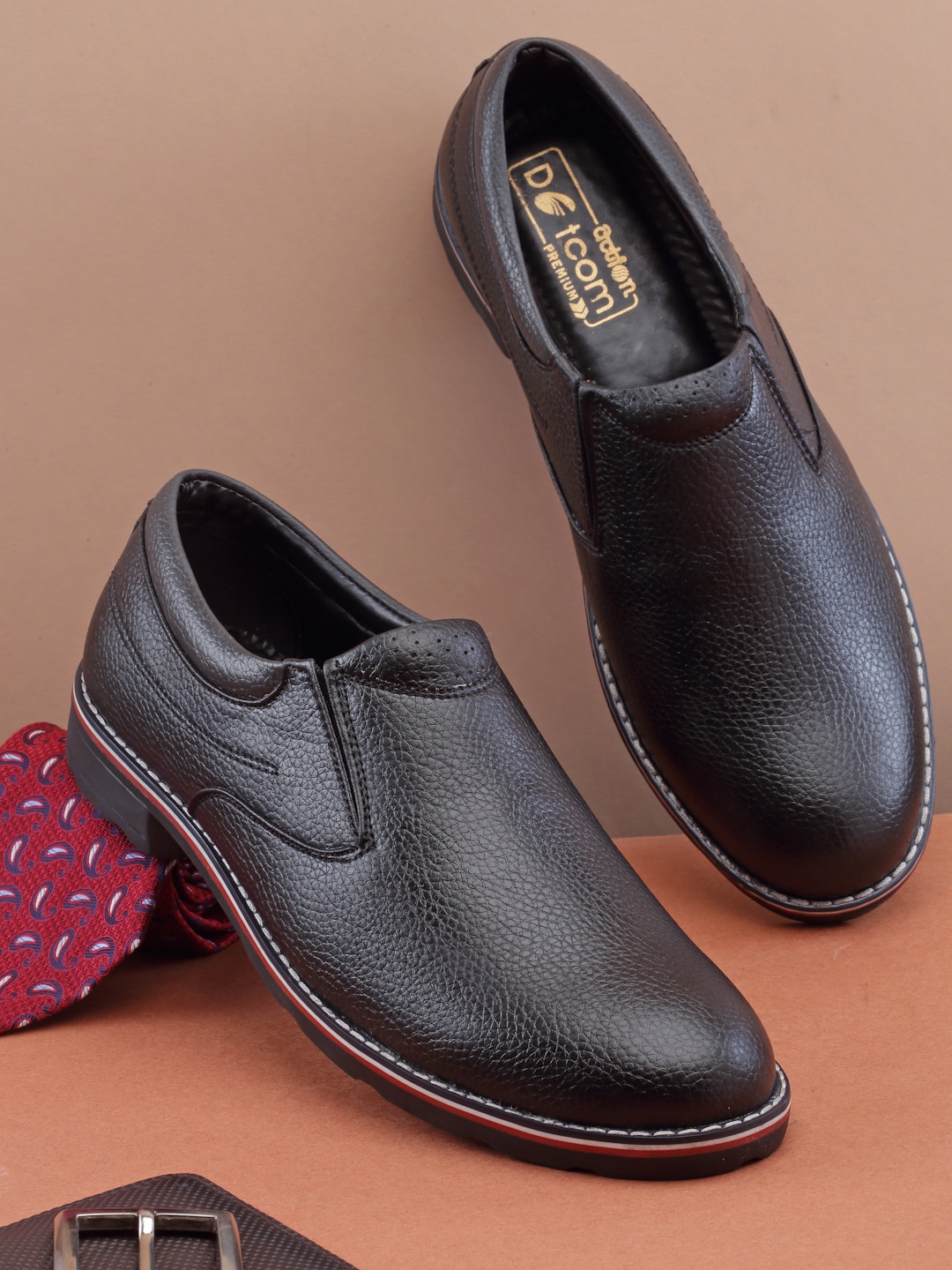 

Action Men Slip-On Formal Shoes, Black