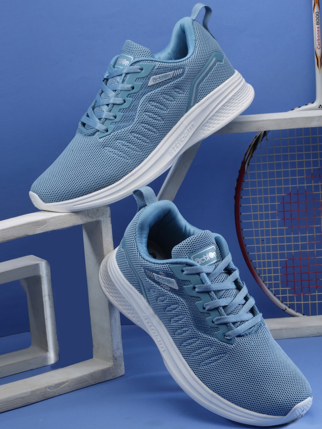 

Action Women Mesh Running Non-Marking Sports Shoes, Blue