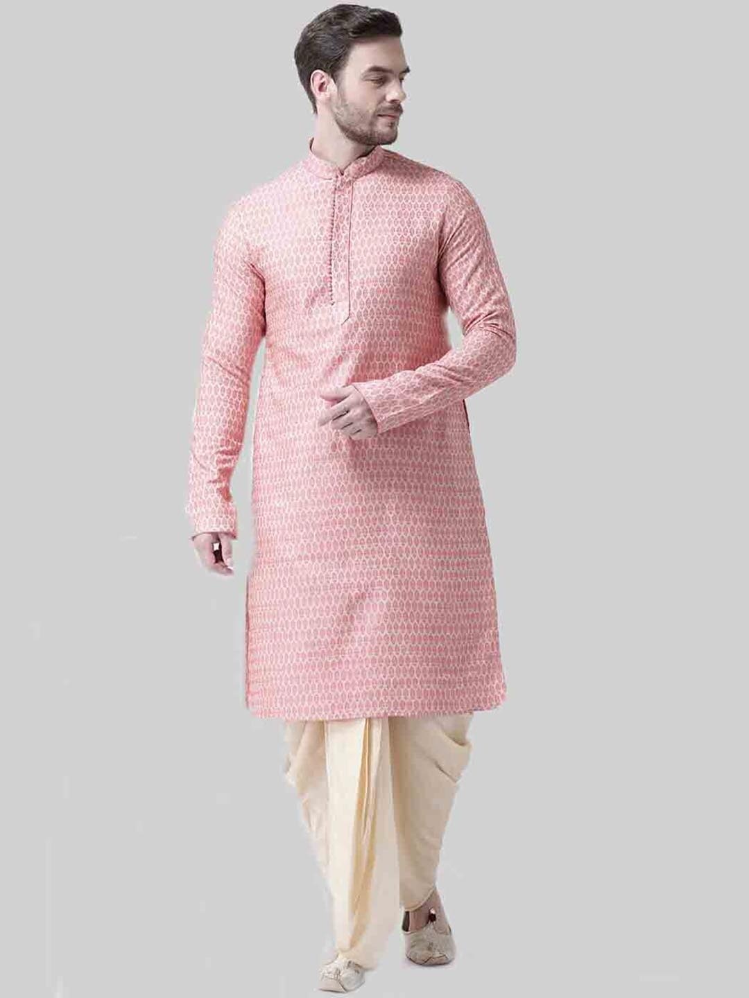 

Chitwan Mohan Ethnic Motifs Printed Kurta with Dhoti Pants Set, Cream