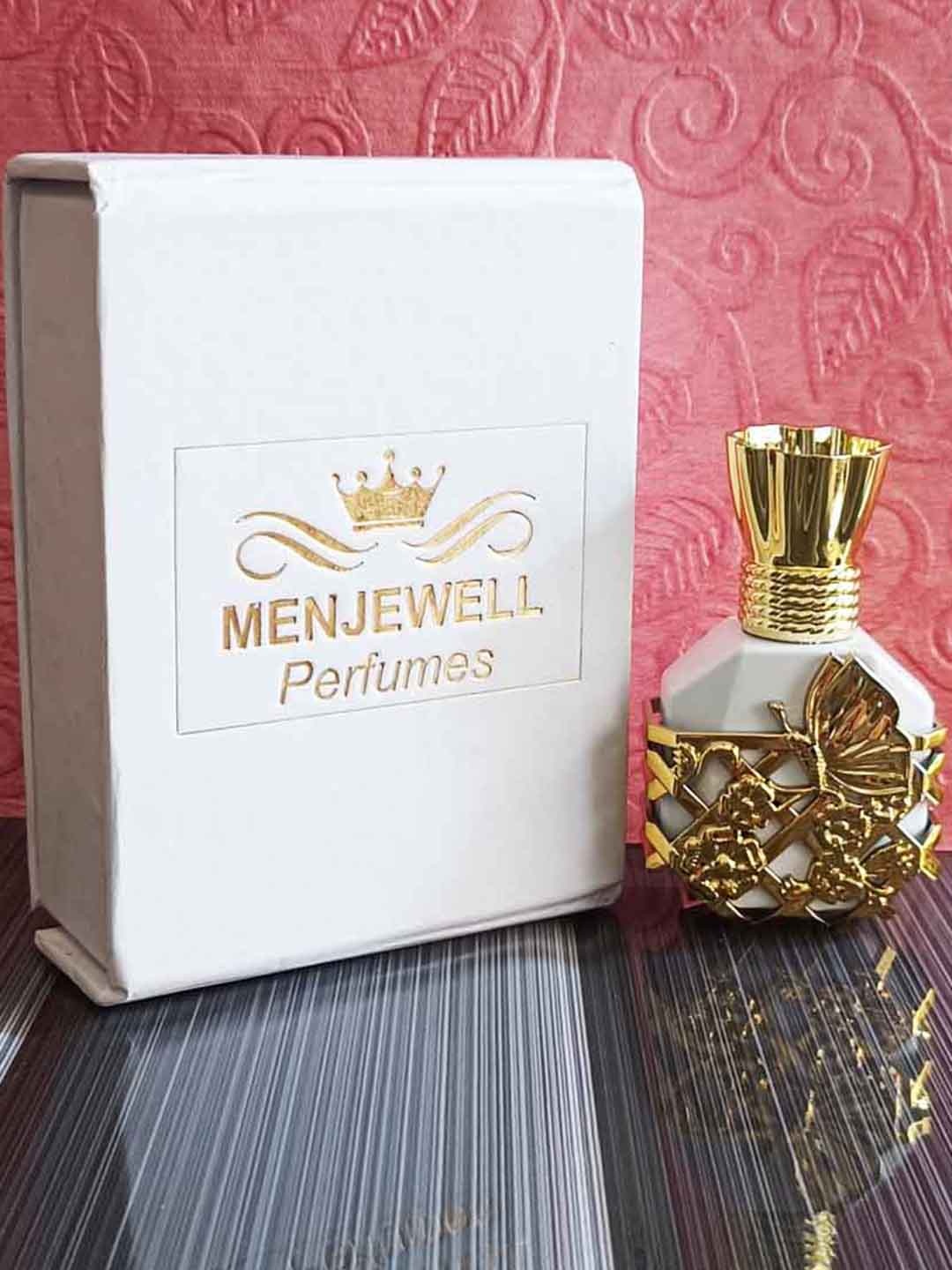 

Menjewell Premium Rose Perfume Floral Attar - 12 ml, White
