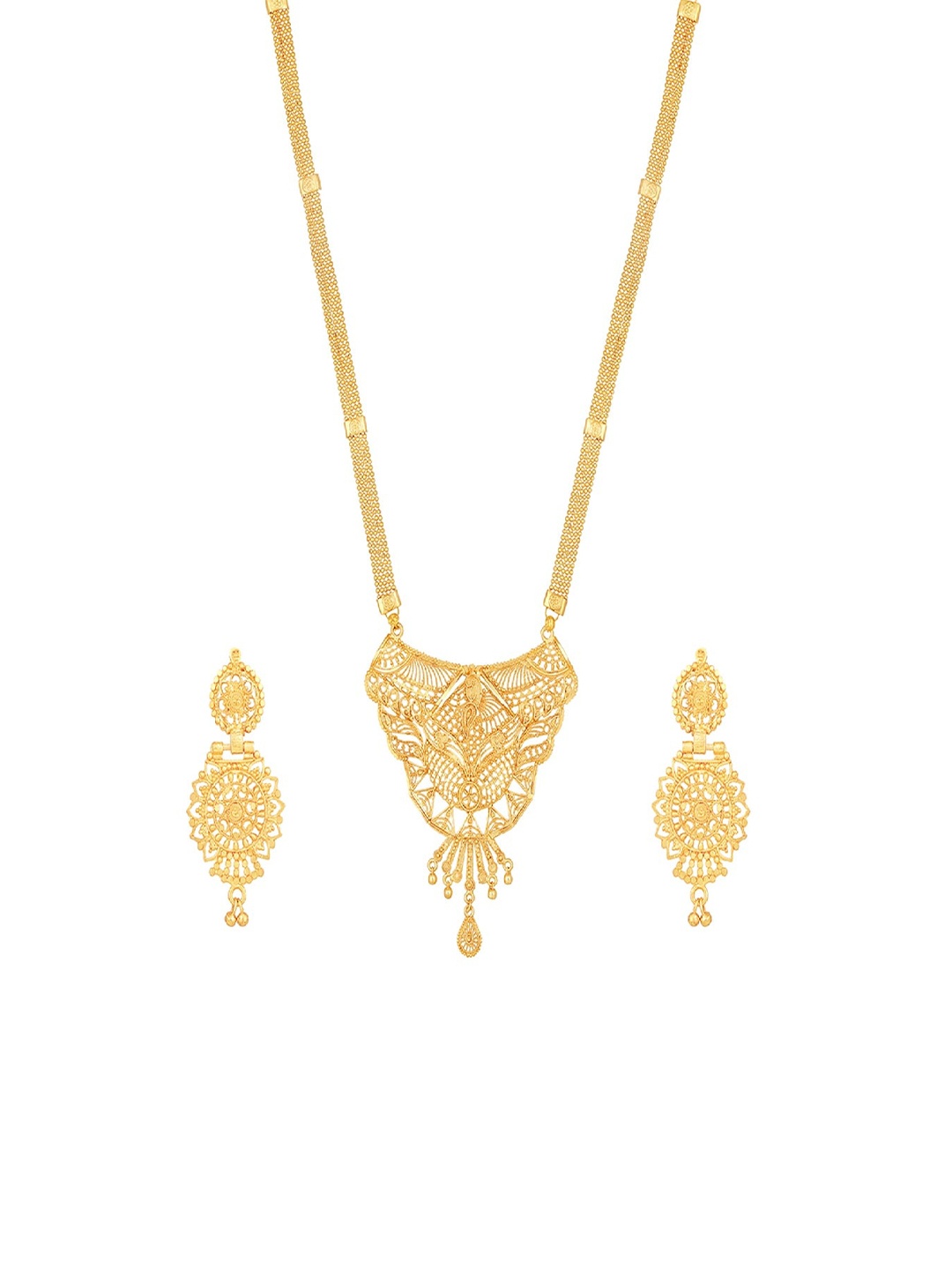 

Mahi Gold-Plated Necklace & Earrings