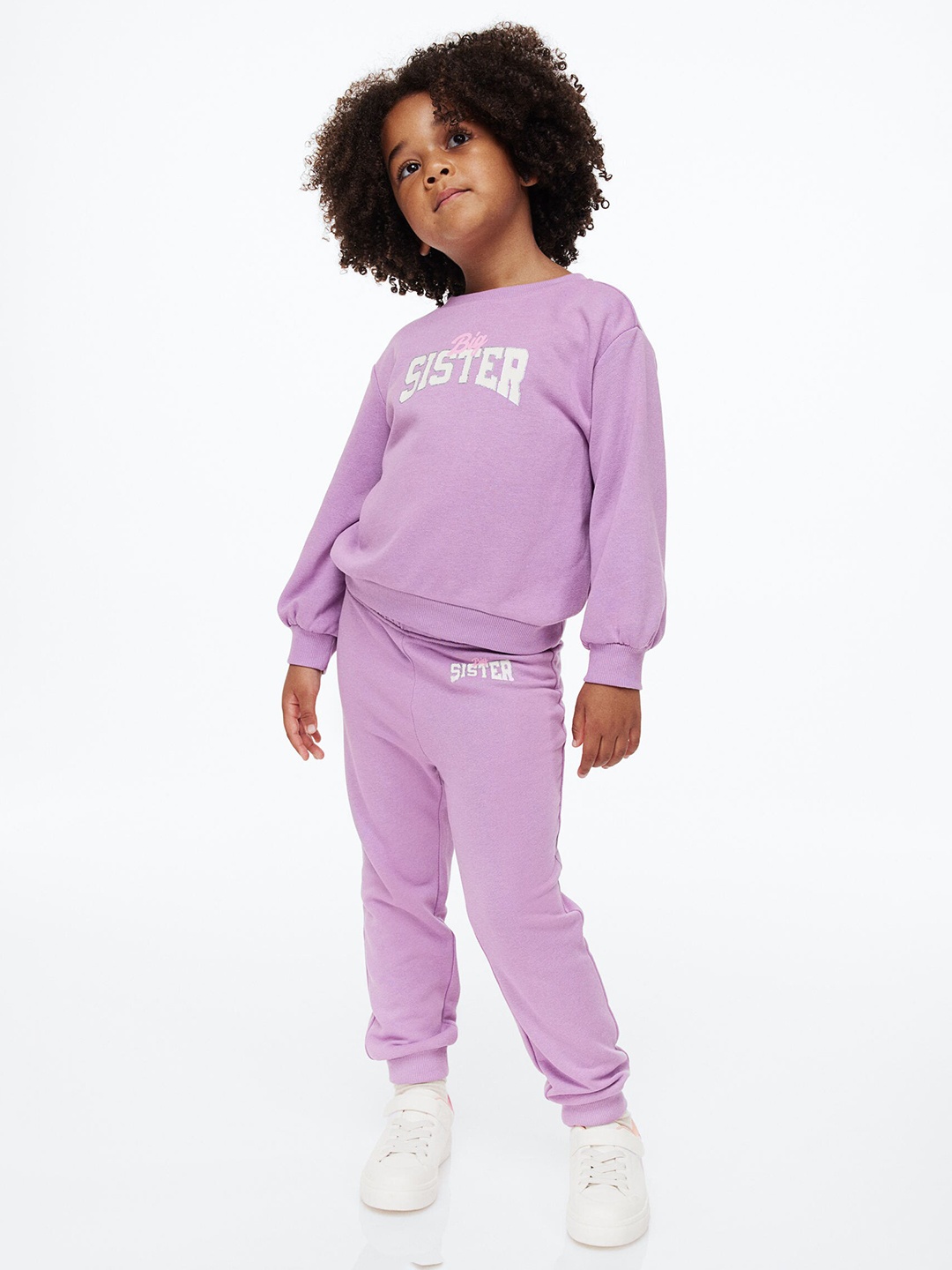 

H&M Girls 2-Piece Printed Sweatshirt Set, Purple