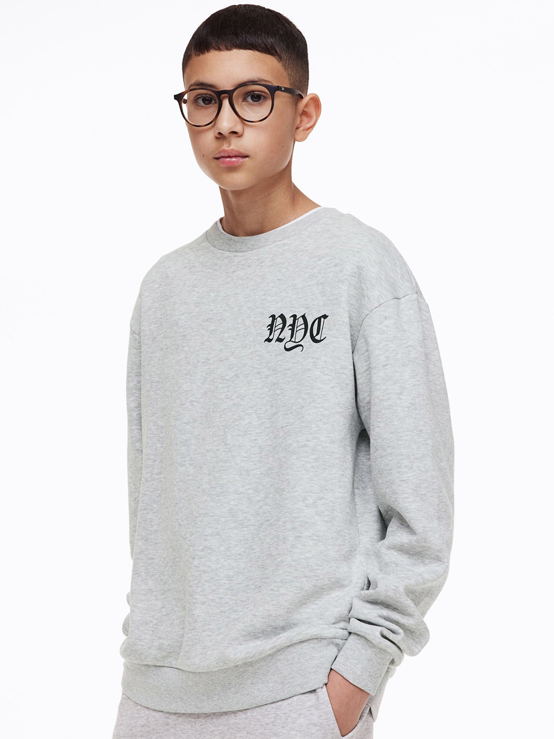 

H&M Boys 2-Pack Sweatshirts, Grey