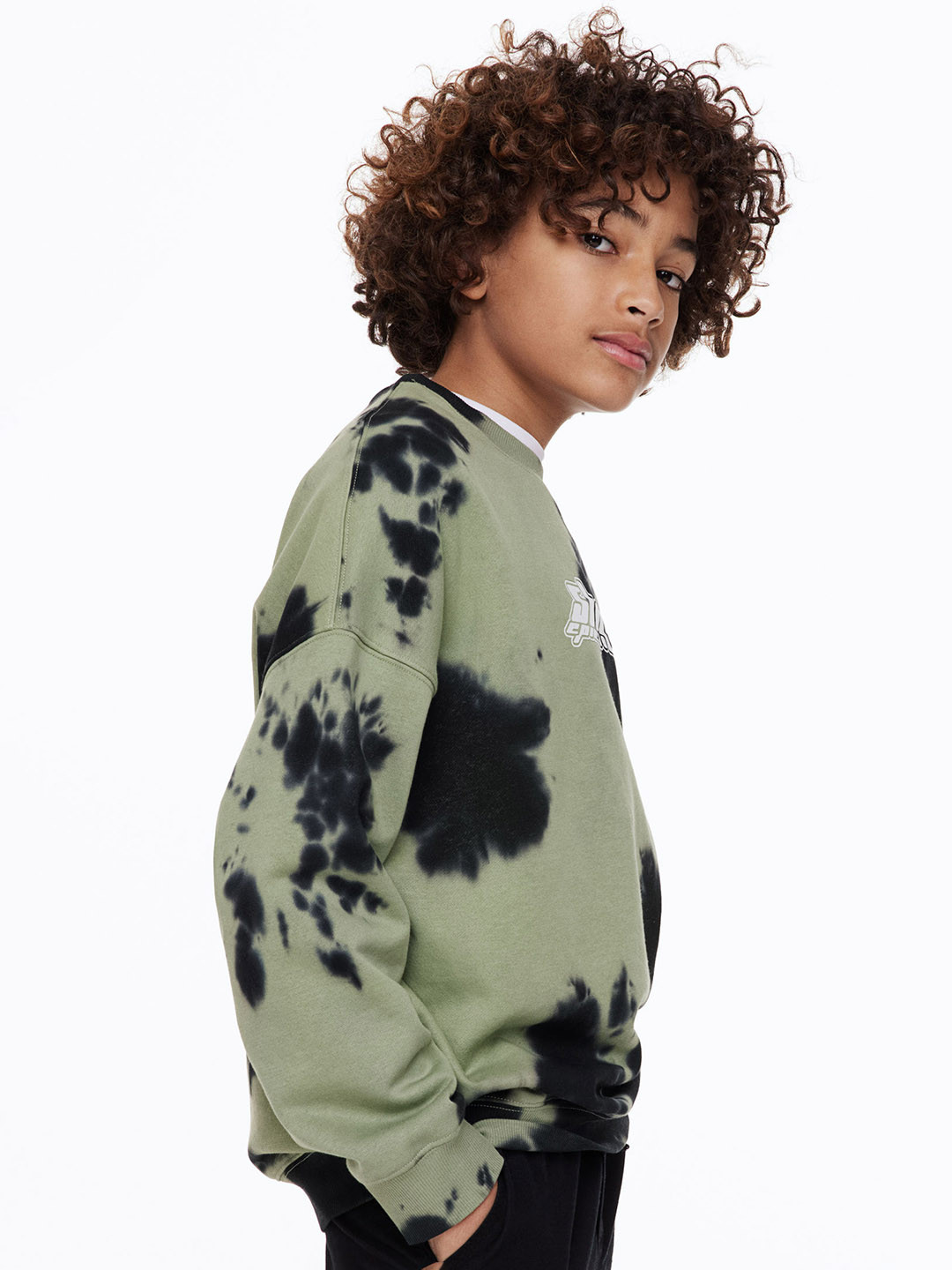 

H&M Boys Oversized Sweatshirt, Green