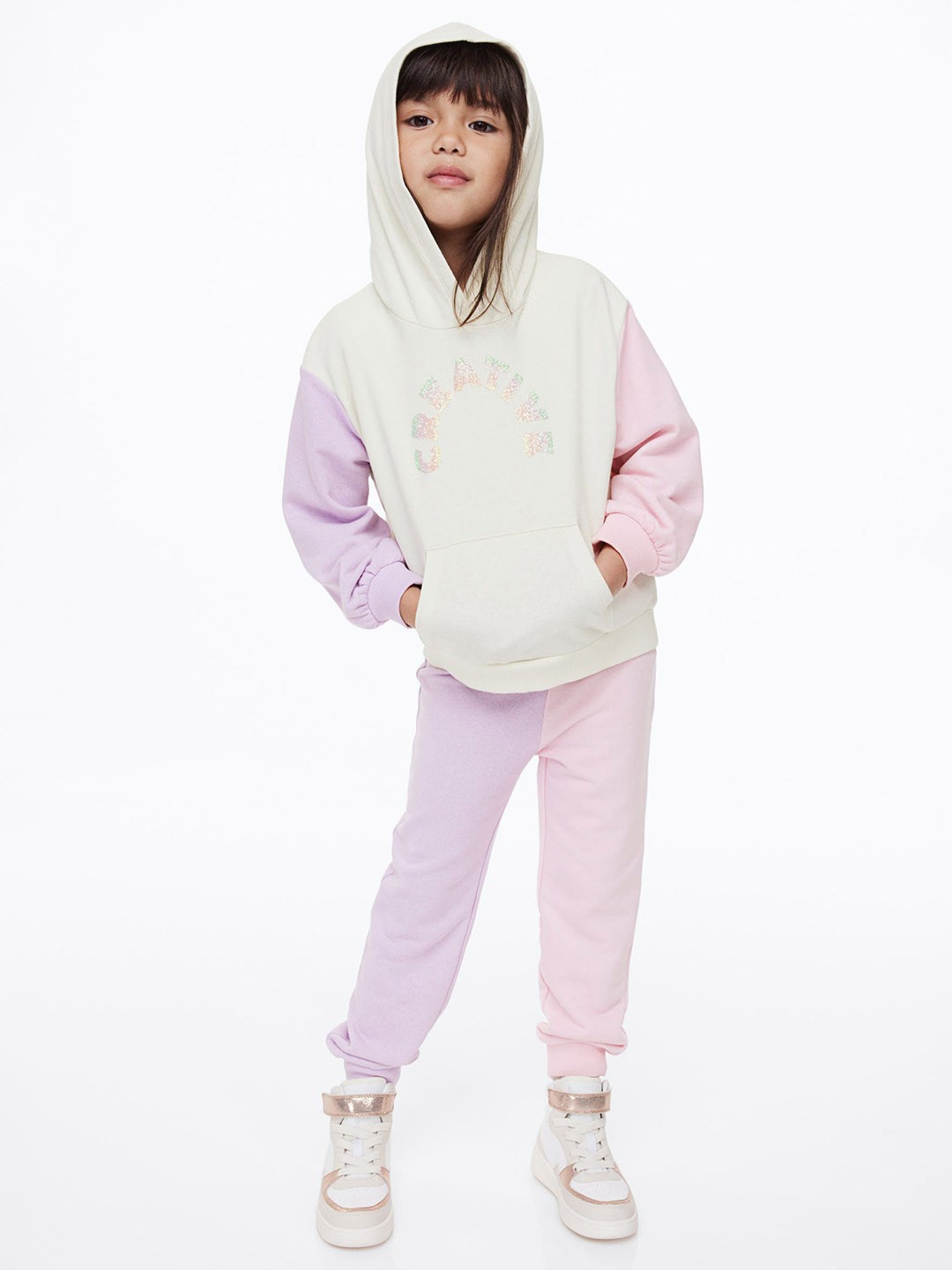 

H&M Girls 2-Piece Sweatshirt Set, White