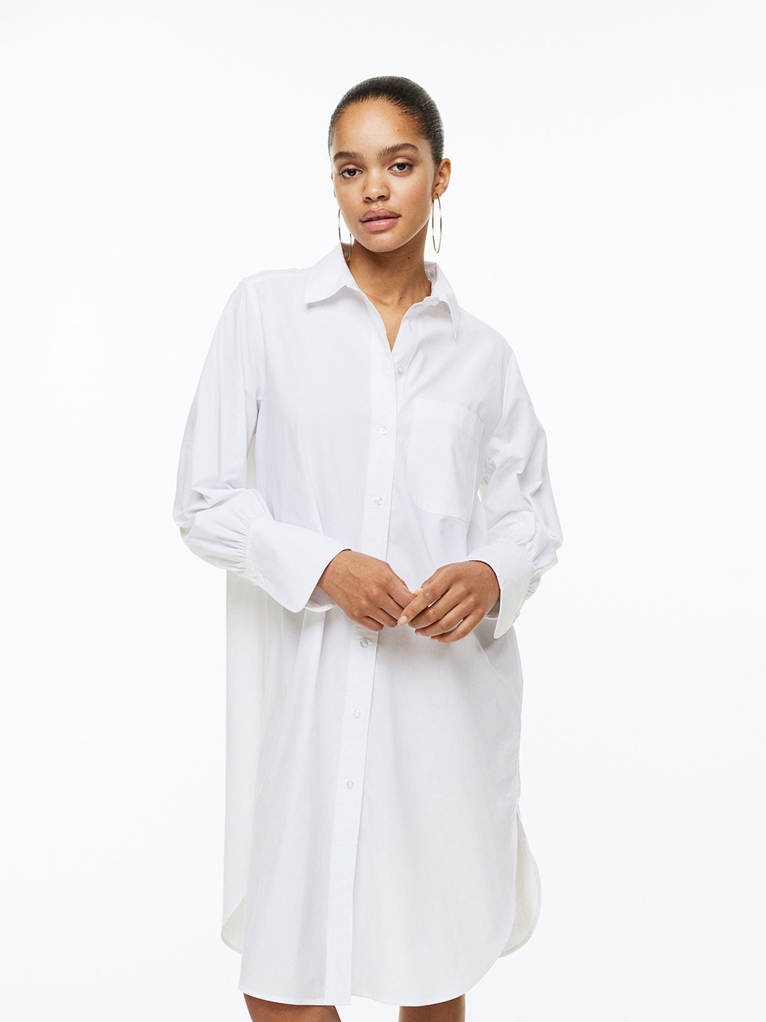 

H&M Women Shirt Dress, White