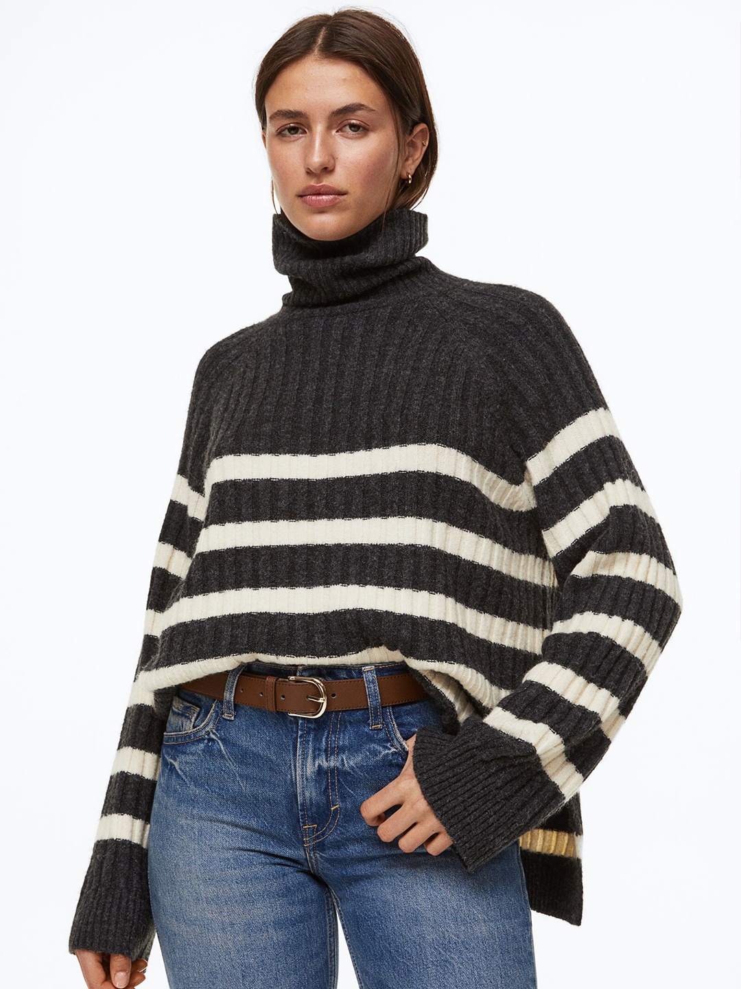 

H&M Women Belt, Brown