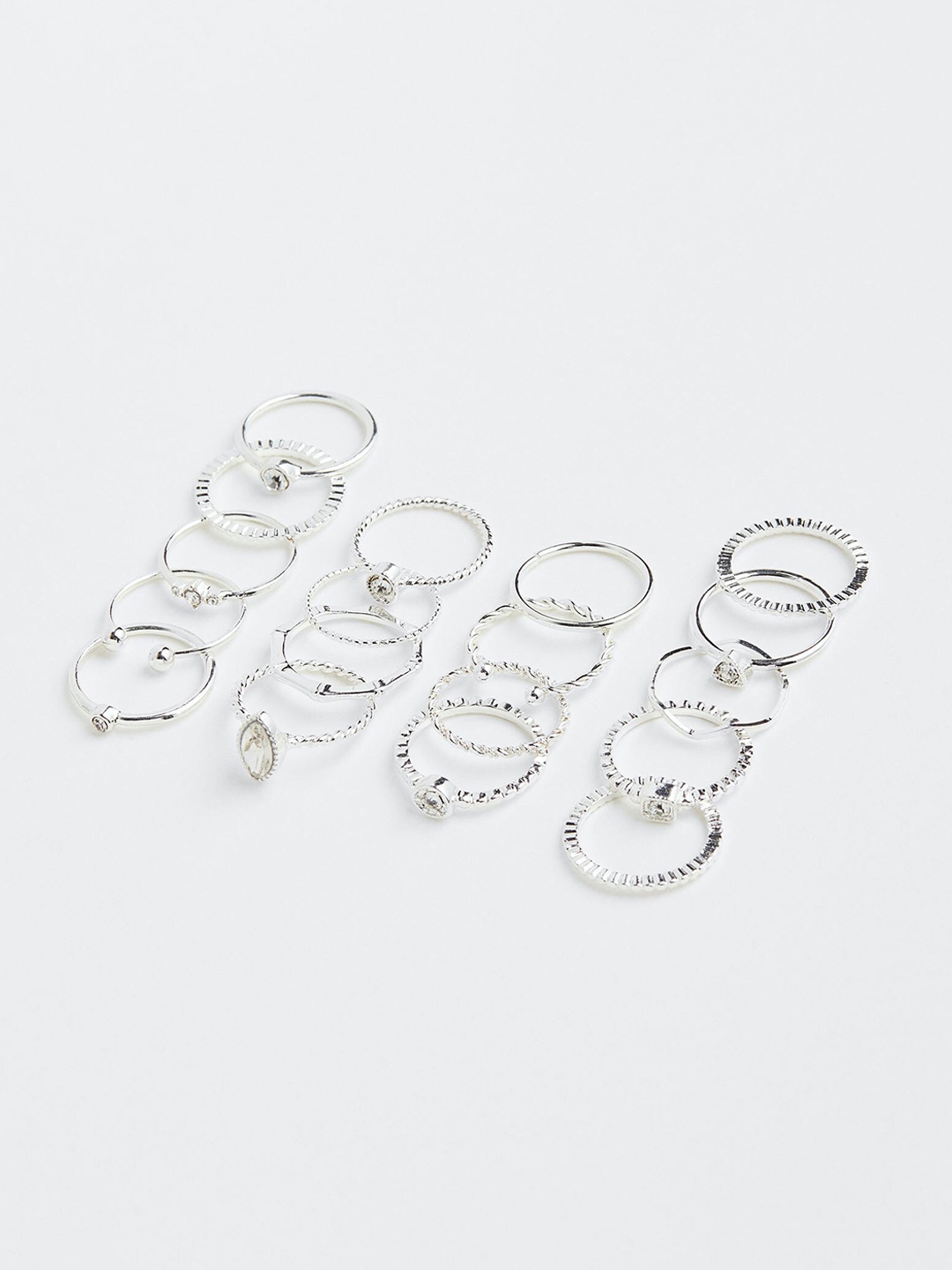 

H&M Women 18-Pack Rings, White
