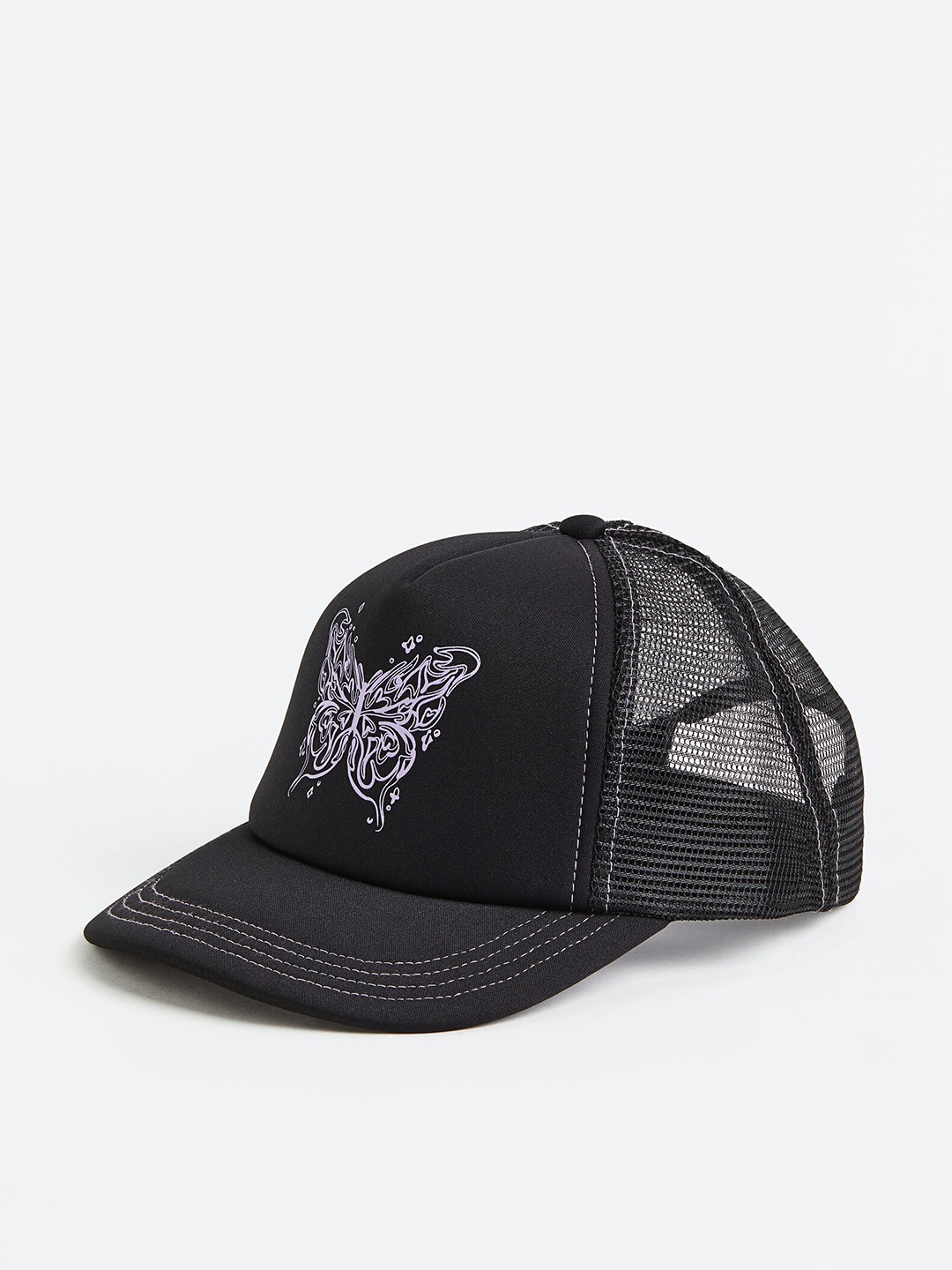 

H&M Girls Motif-Detail Cap, Black