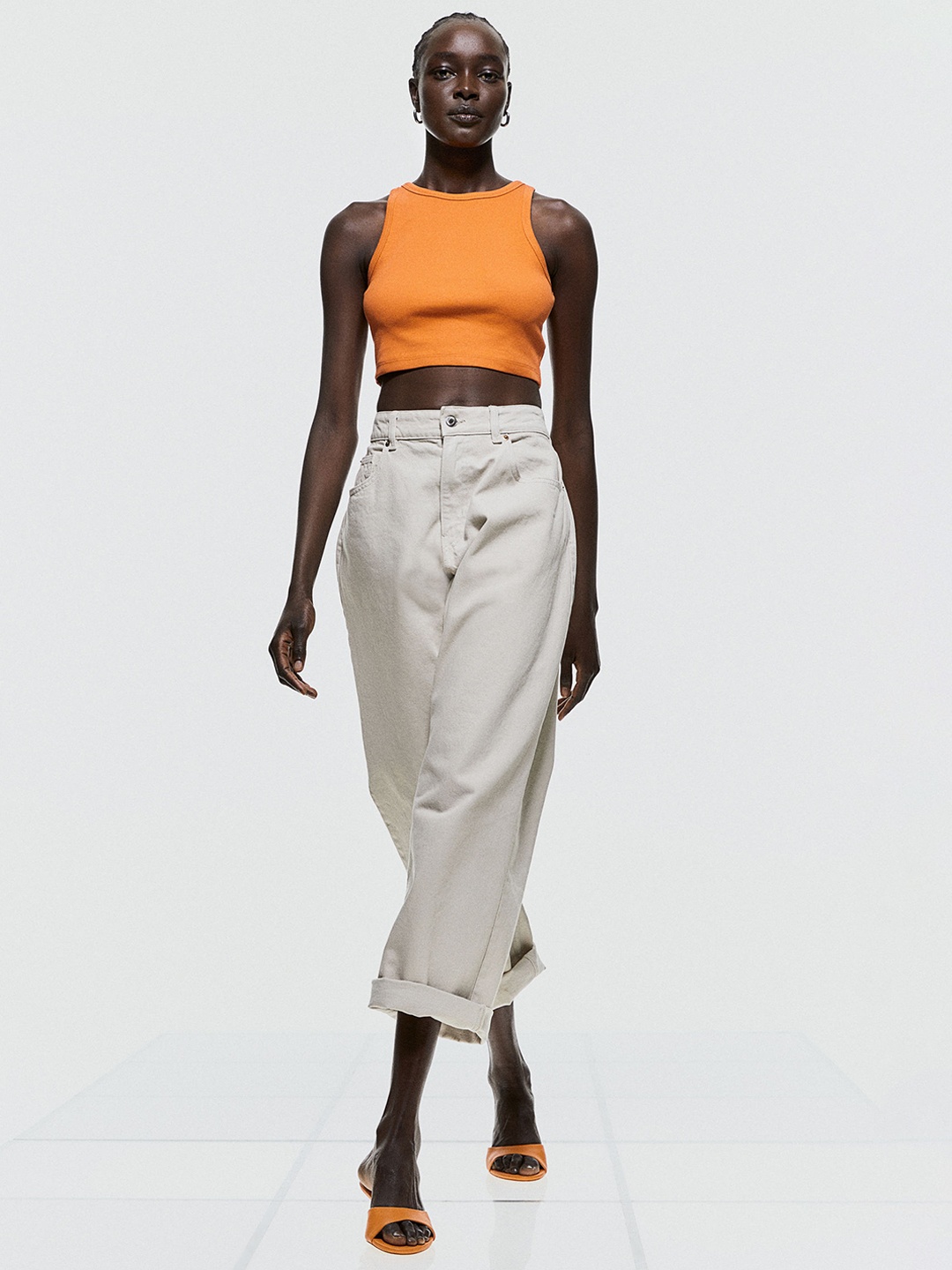

H&M Women Mules, Orange