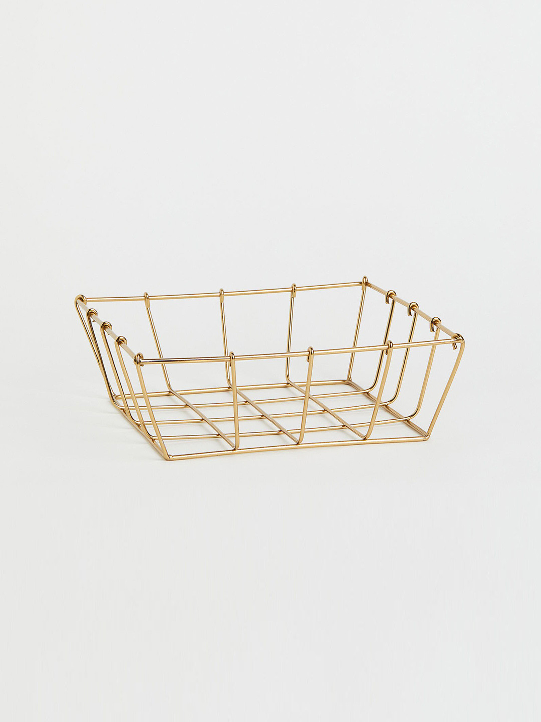 

H&M Small Metal Wire Basket, Gold