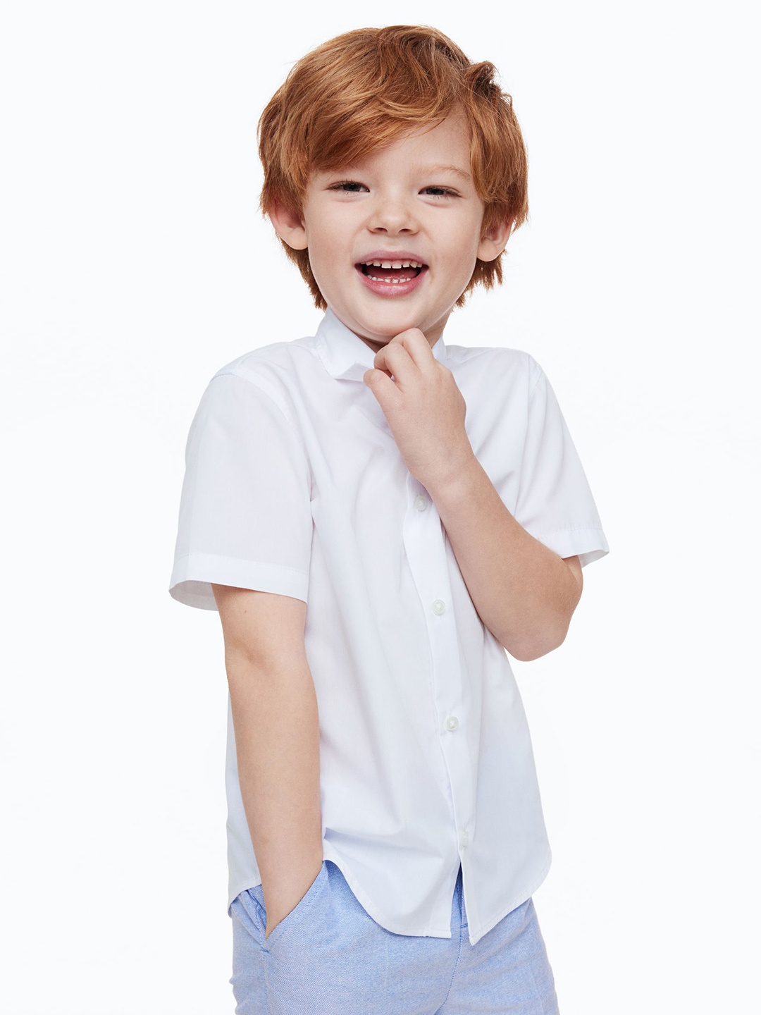 

H&M Boys Easy-Iron Shirt, White