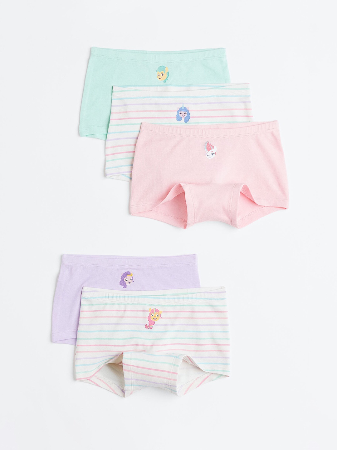 

H&M Girls 5-Pack Cotton Boxer Briefs, Pink