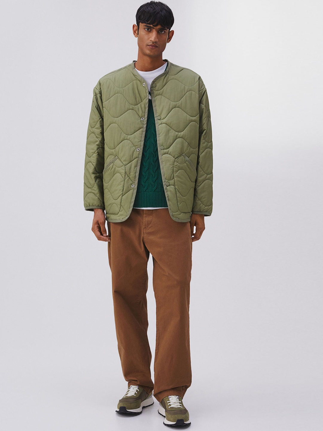 

H&M Quilted Jacket, Green