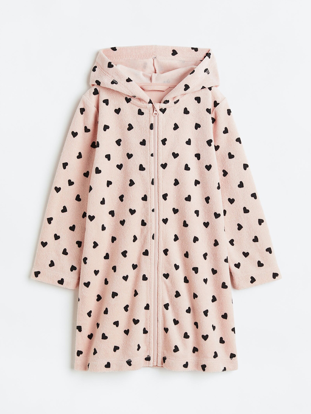 

H&M Girls Hooded Dressing Gown, Pink