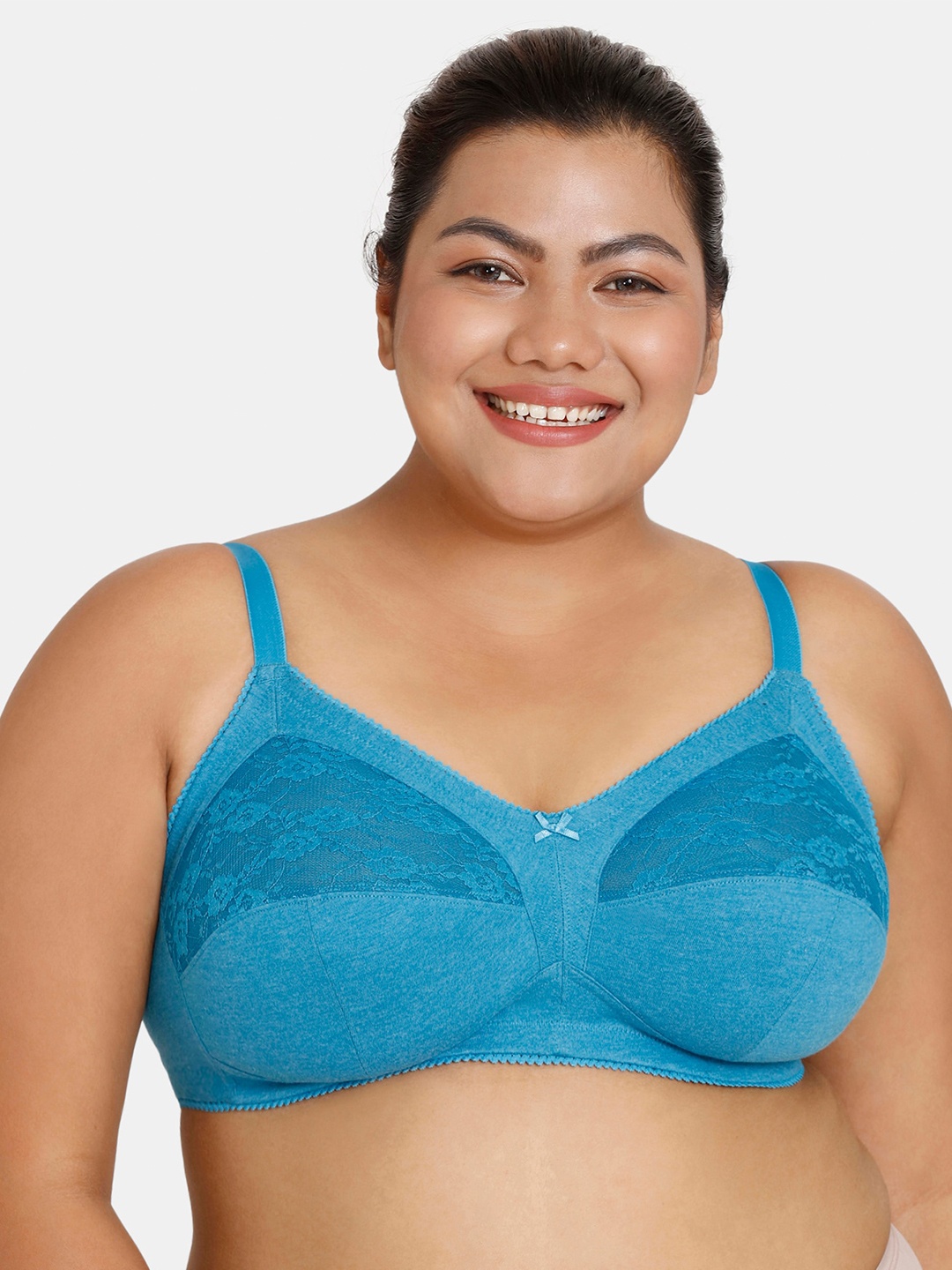 

Rosaline by Zivame Non-Padded Everyday Bra, Blue