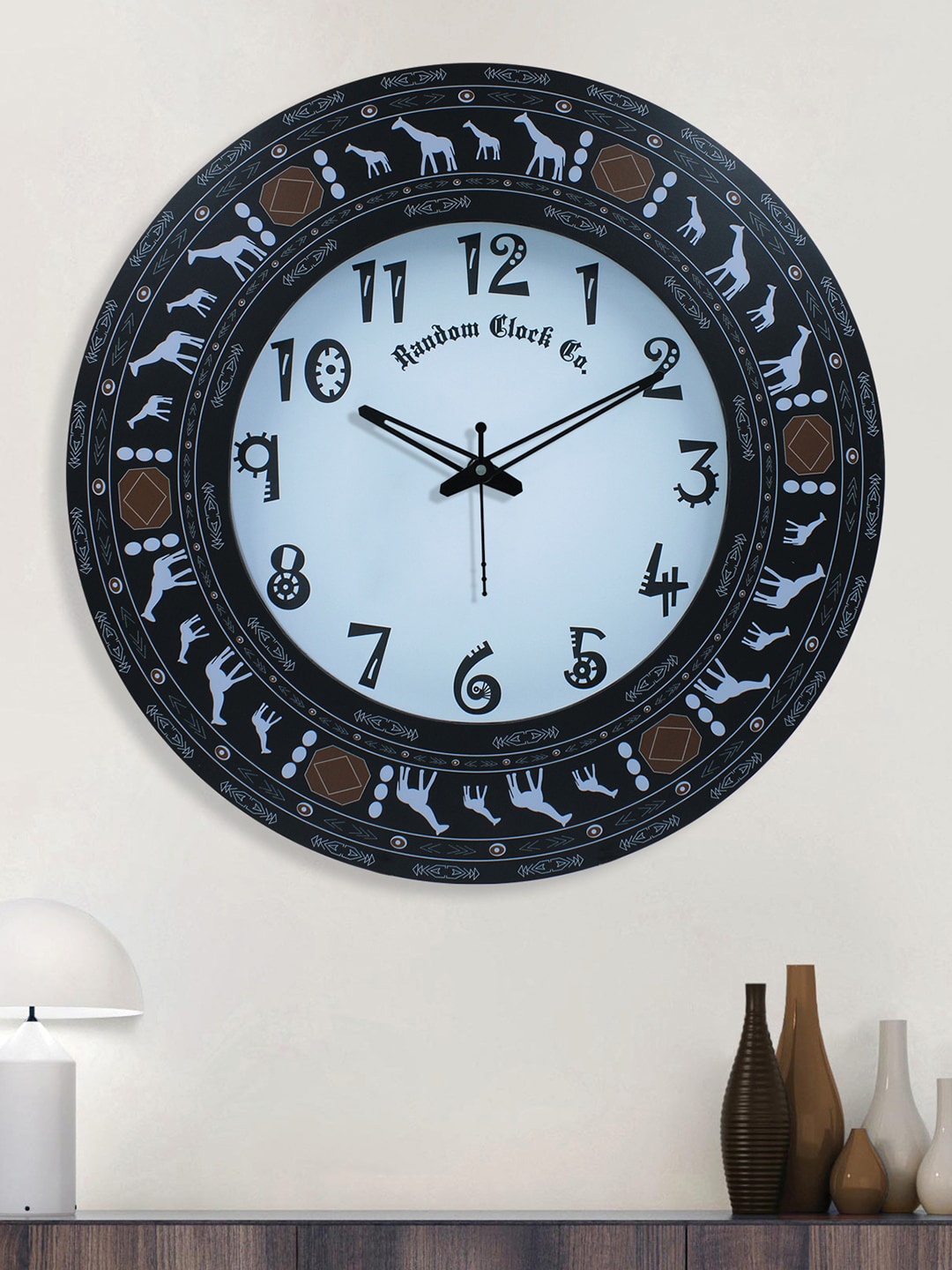 

RANDOM Black & White Printed Contemporary Wall Clock