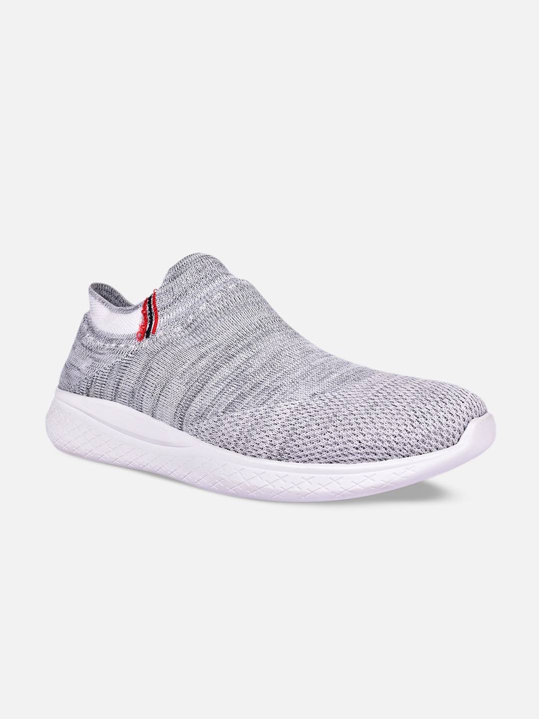 

HIGHLANDER Men Slip-On Knitted Comfort Sneakers, Grey