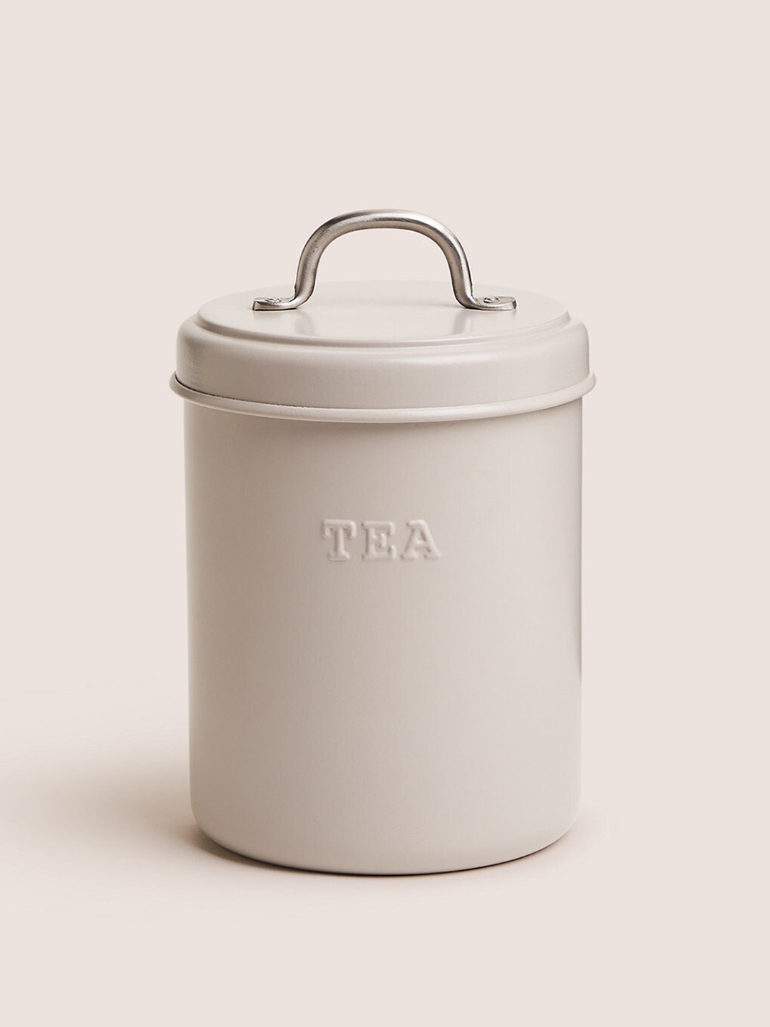 

Marks & Spencer Grey Textured Tea Canister Jar With Lid