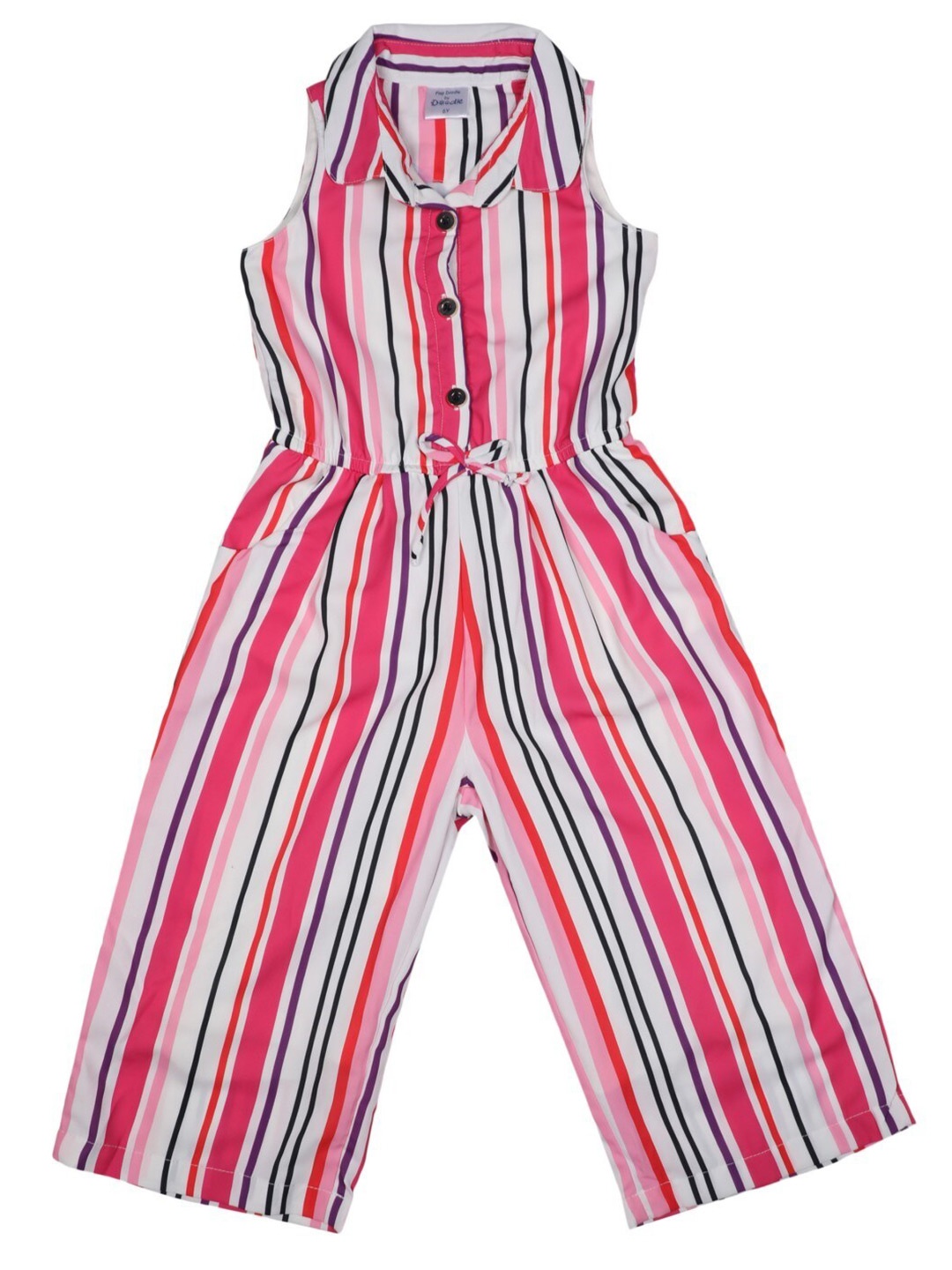 

Doodle Girls Striped Dress, Pink