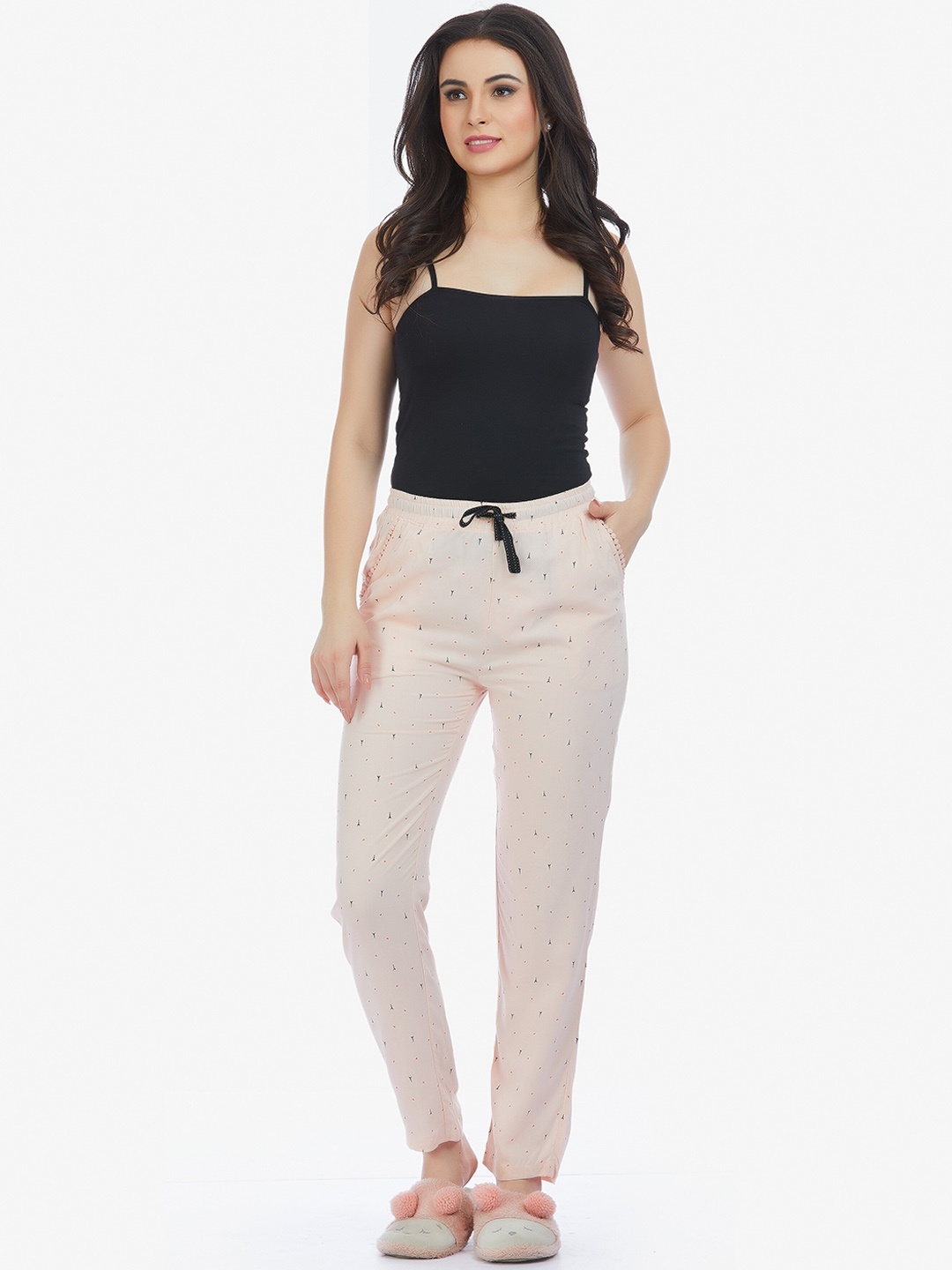

MAYSIXTY Printed Lounge Pants, Beige