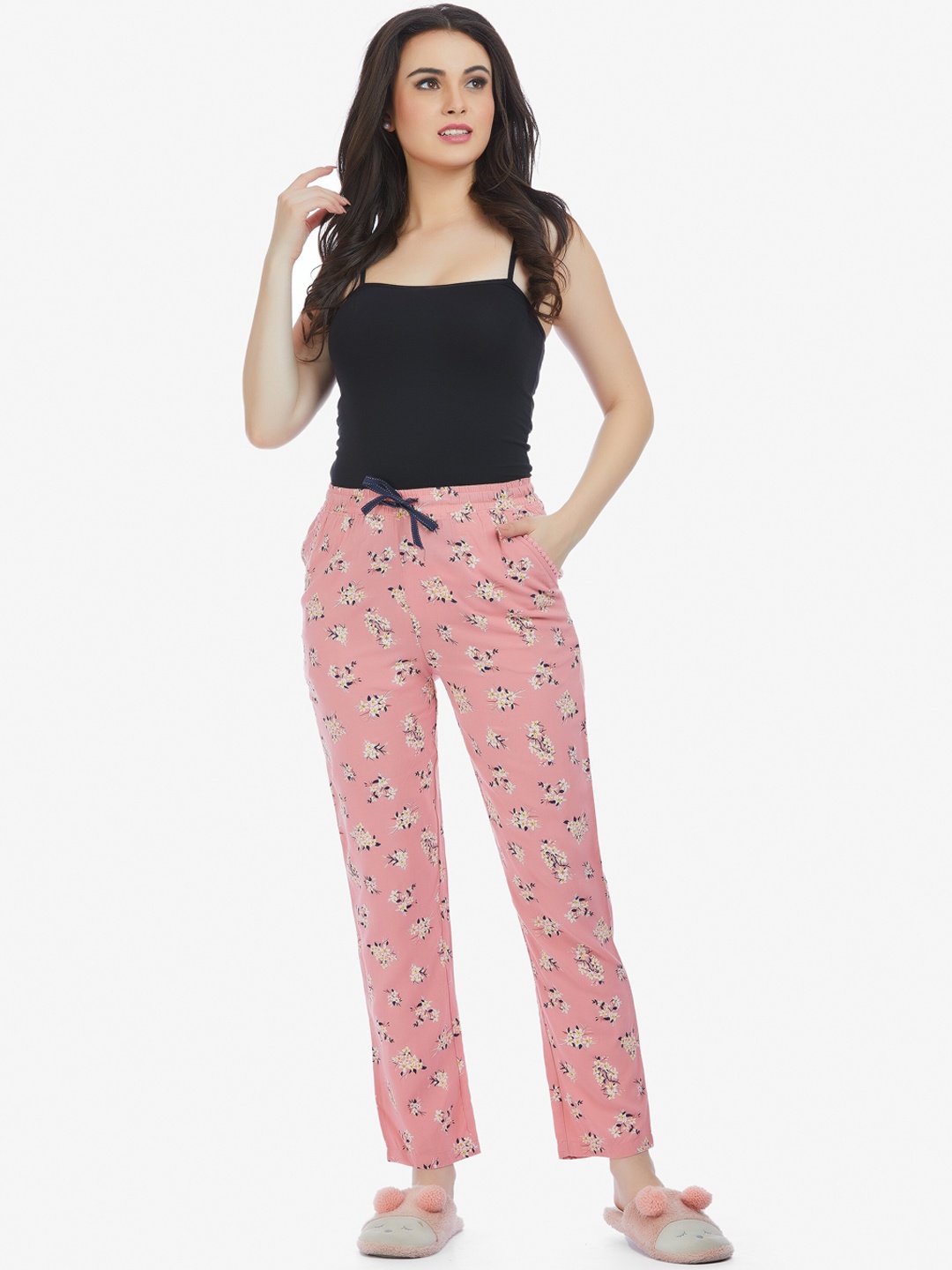 

MAYSIXTY Printed Lounge Pants, Mauve