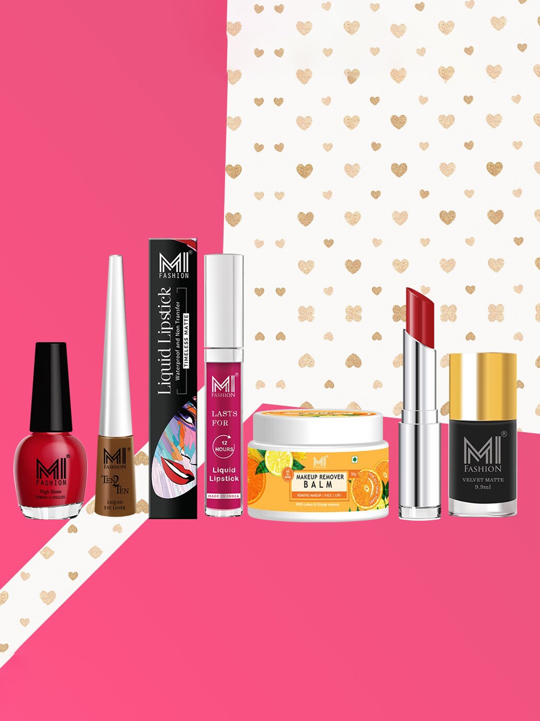 

MI FASHION Pack Of 6 Makeup Kit-A148-Red