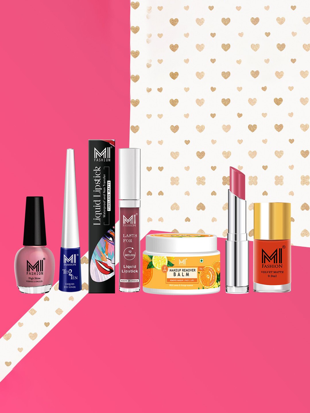 

MI FASHION Set Of 7 Makeup Kit, Nude