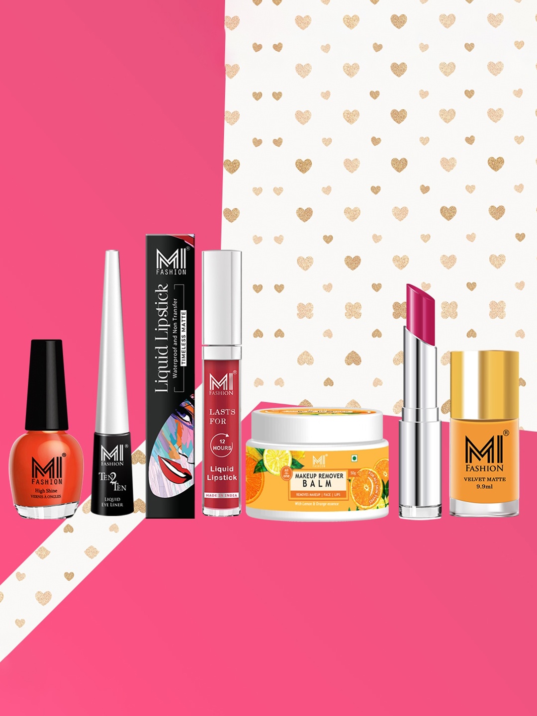

MI FASHION Everything You Need for a Flawless Finish Makeup Kit - 6 Pcs, Multi